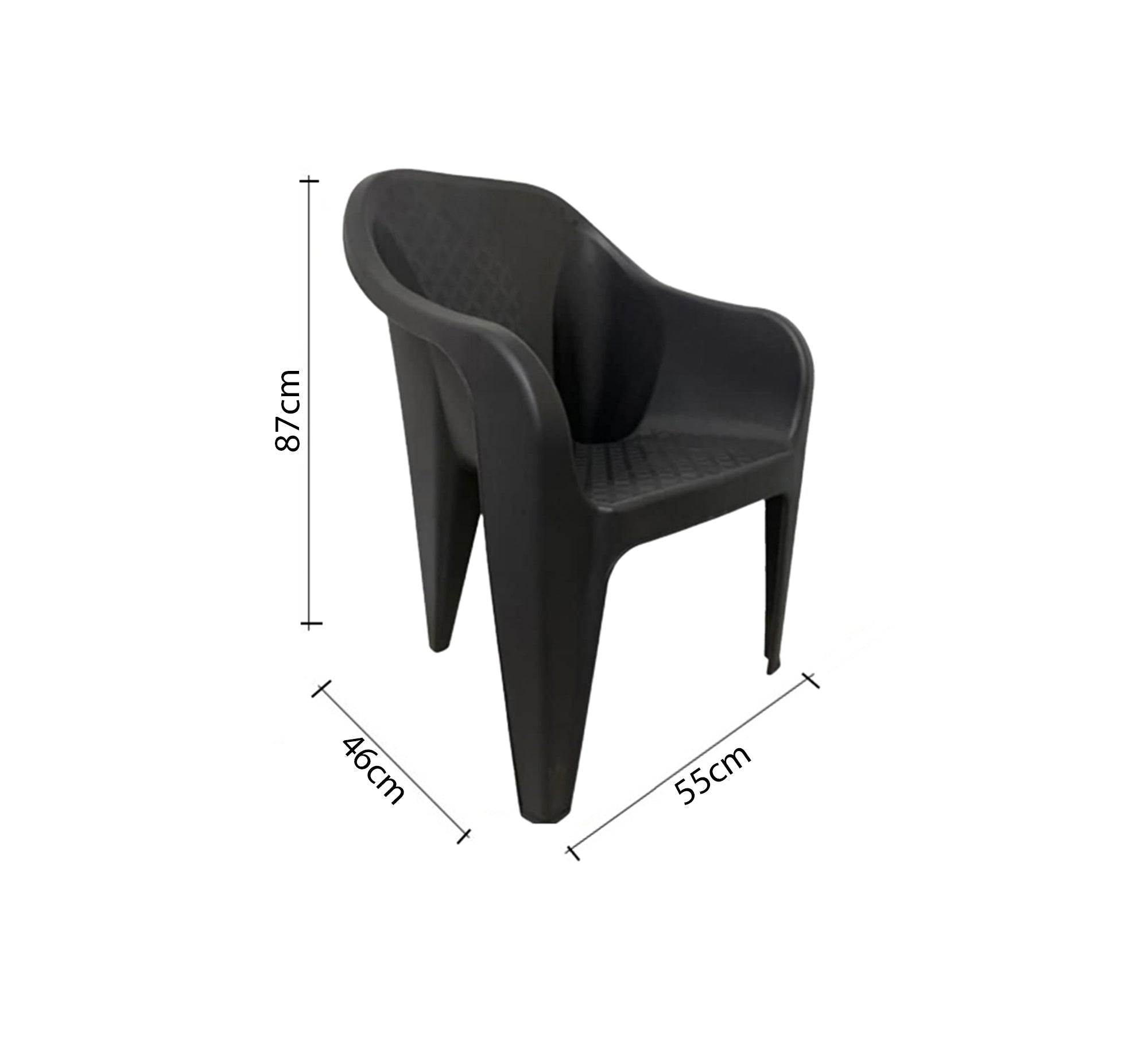 A comfortable and practical black patio set - Vitrine Furniture - Outdoor Products