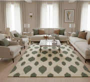A comfortable and serene bohemian rug featuring a gradient diamond pattern - Vitrine Furniture - Accessories