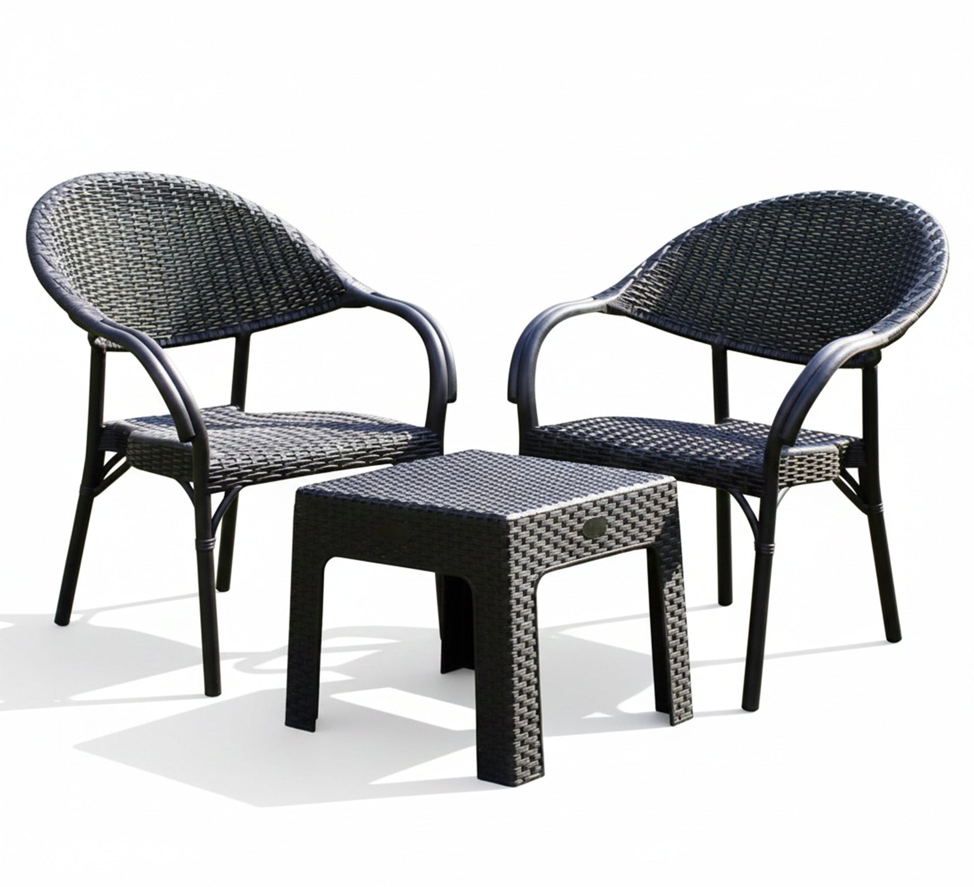 A compact and comfortable black patio set - Vitrine Furniture - Outdoor Products
