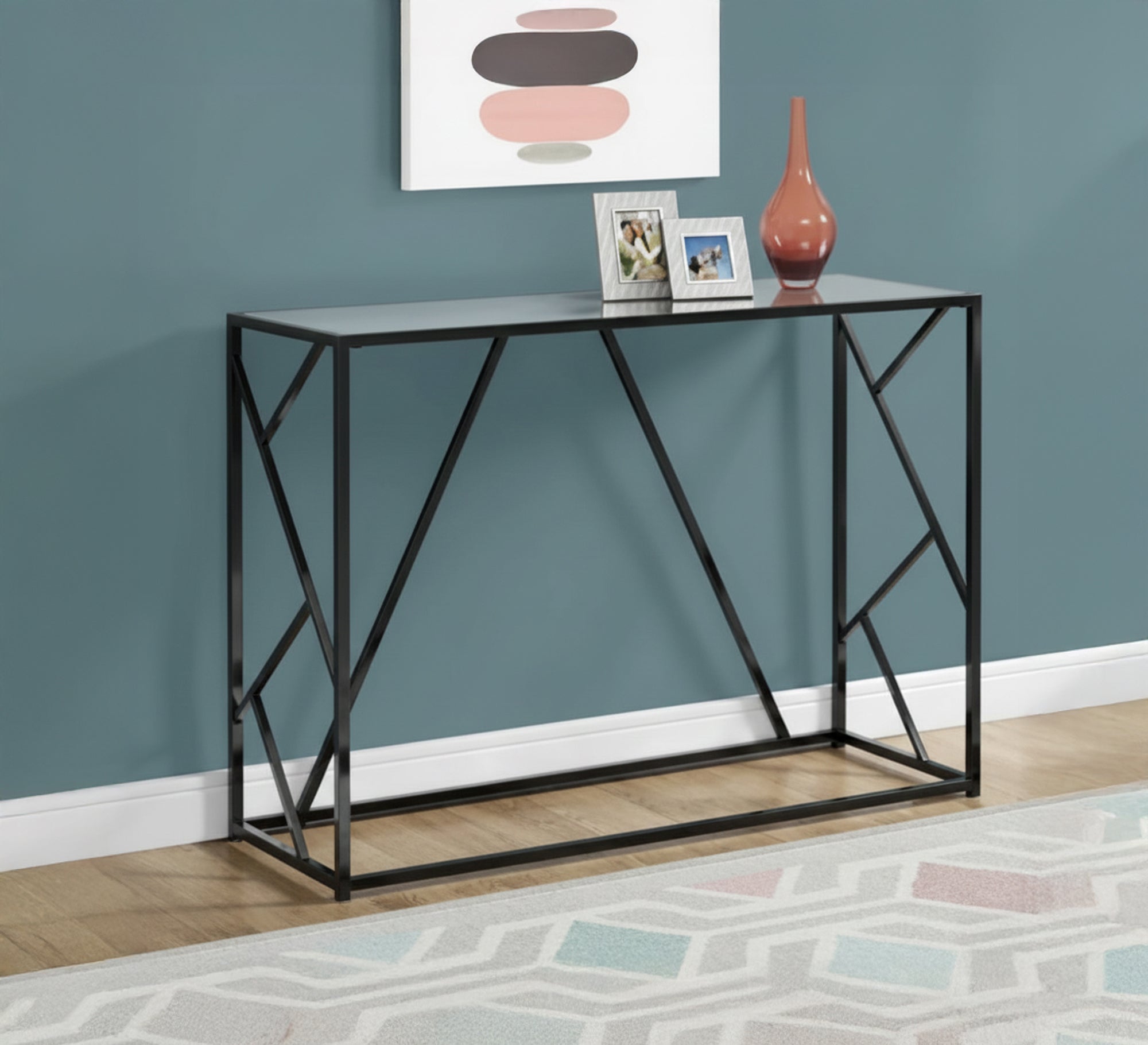 A console table that combines the transparency of glass and metal - Vitrine Furniture - Furniture