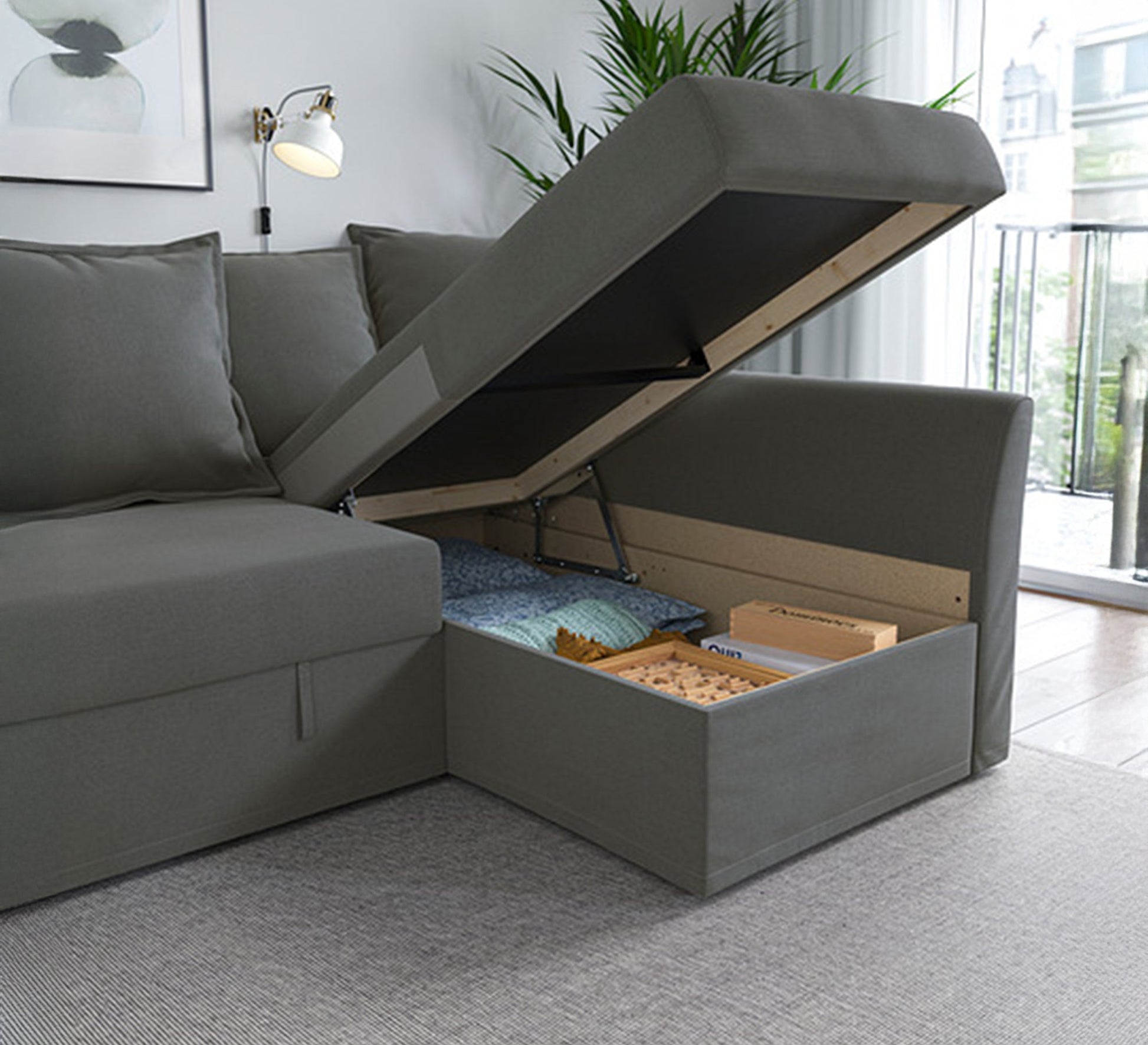 A corner sofa with a chaise longue - Vitrine Furniture - Furniture