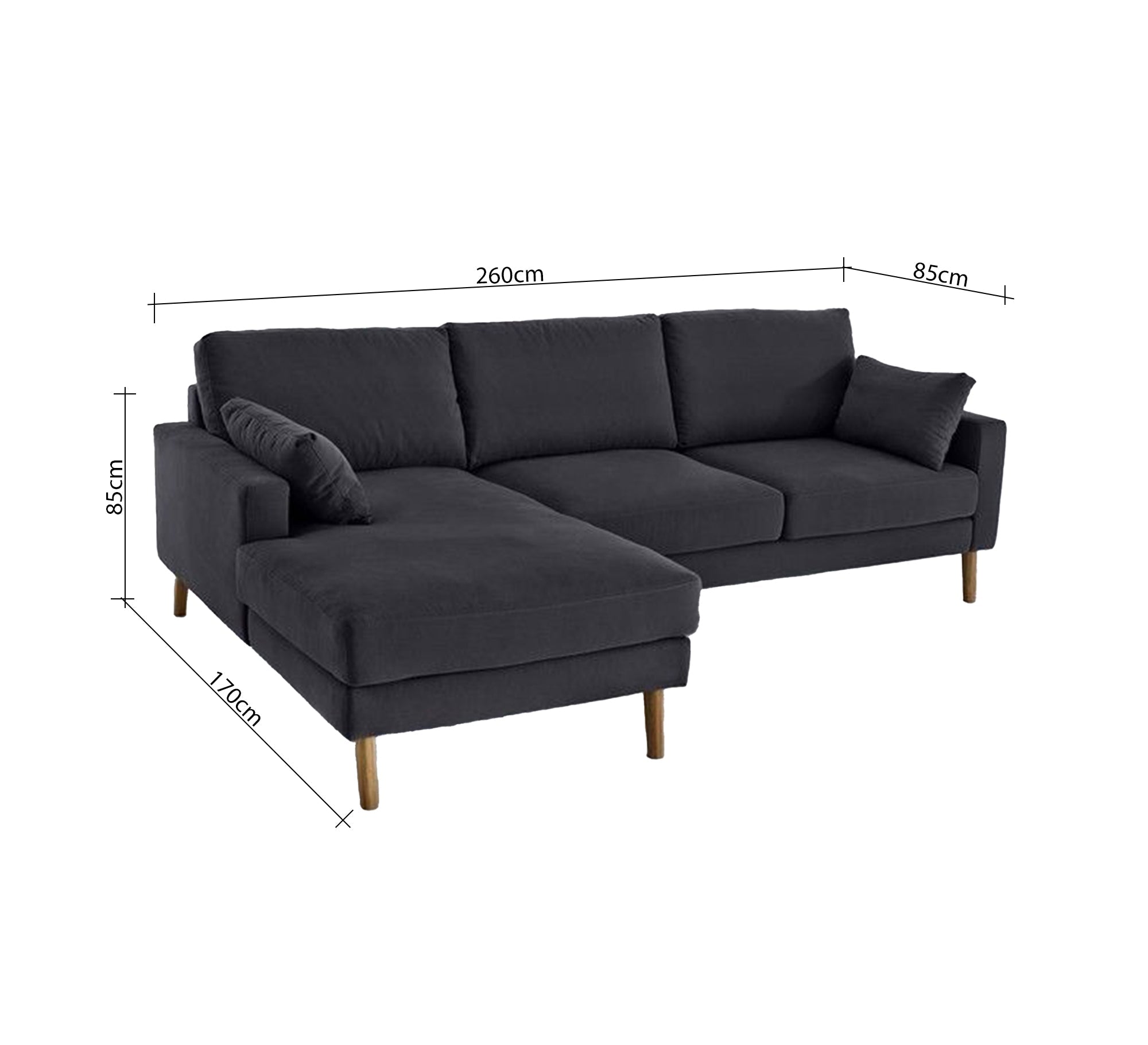 A corner with tapered wooden legs - Vitrine Furniture - Furniture