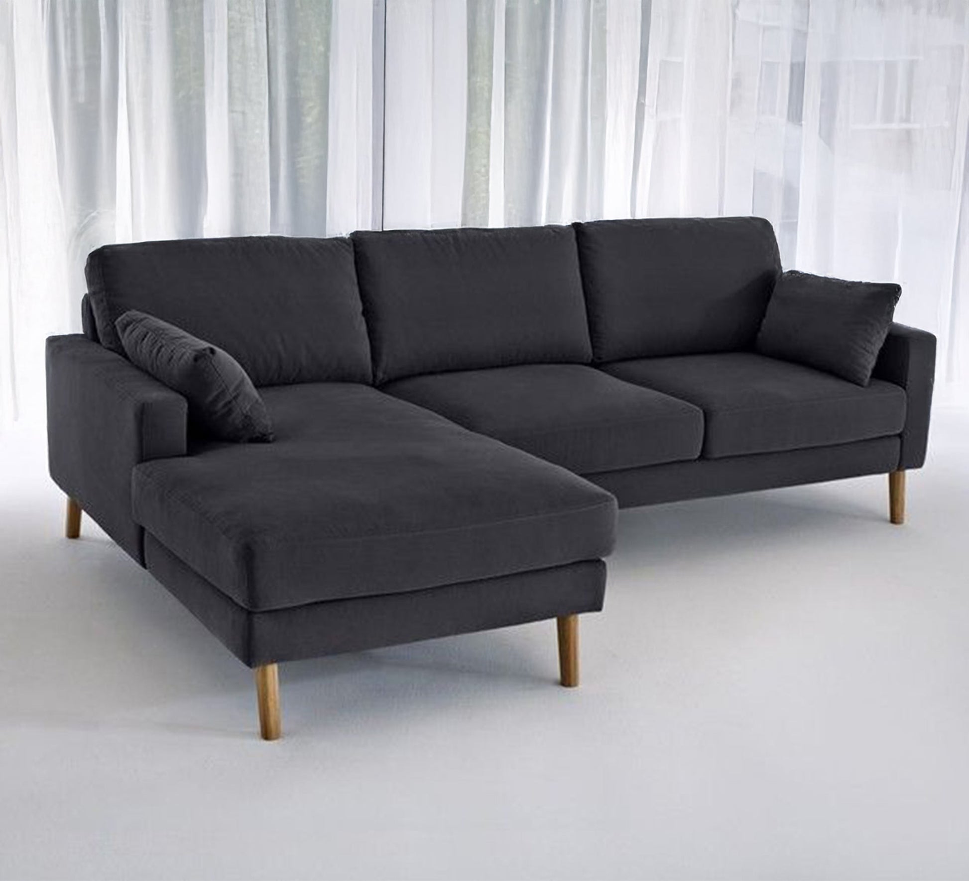 A corner with tapered wooden legs - Vitrine Furniture - Furniture