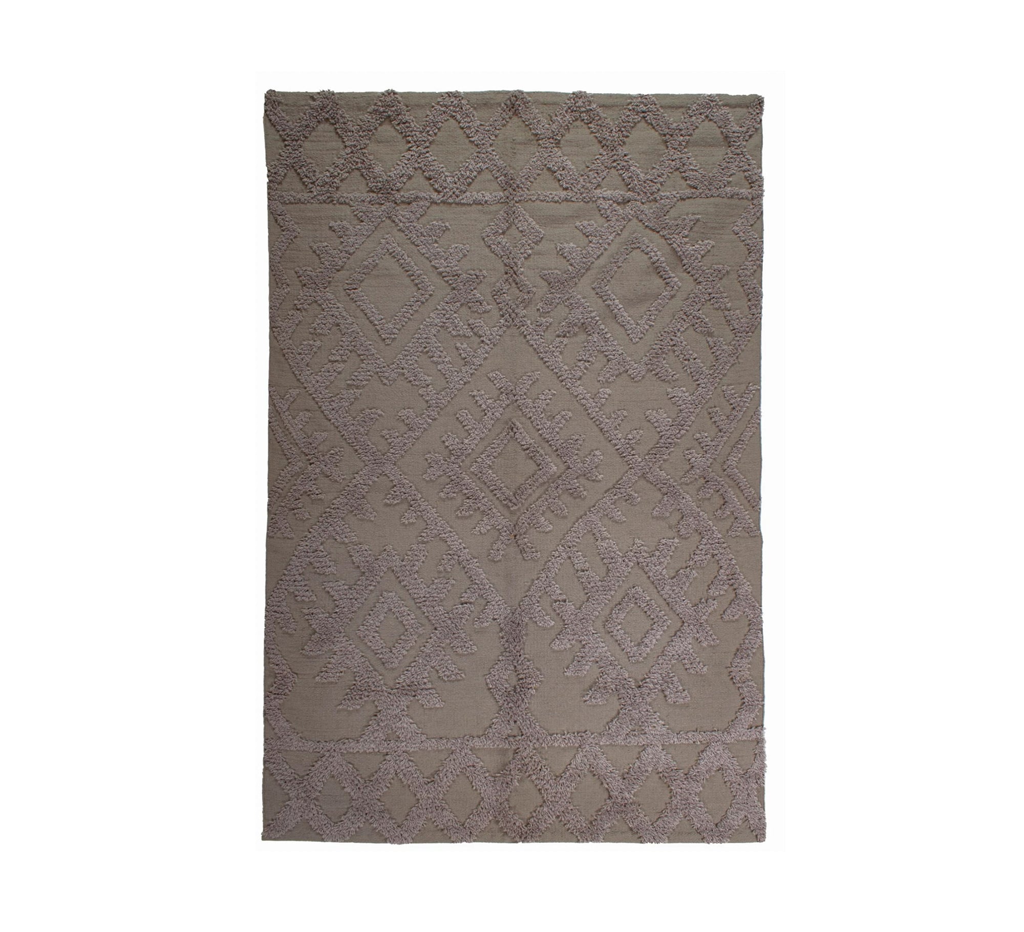 A dark boho rug with diamond patterns - Vitrine Furniture - Accessories
