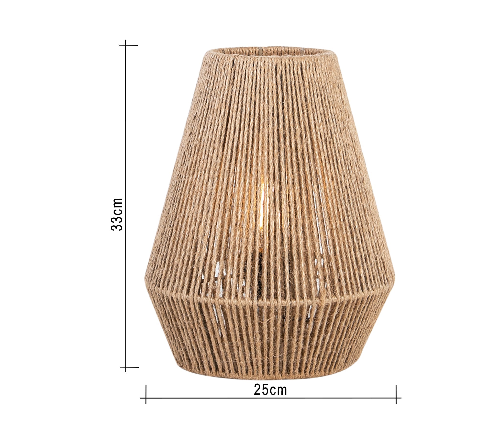 A decorative table lamp with natural filaments. - Vitrine Furniture - Lighting