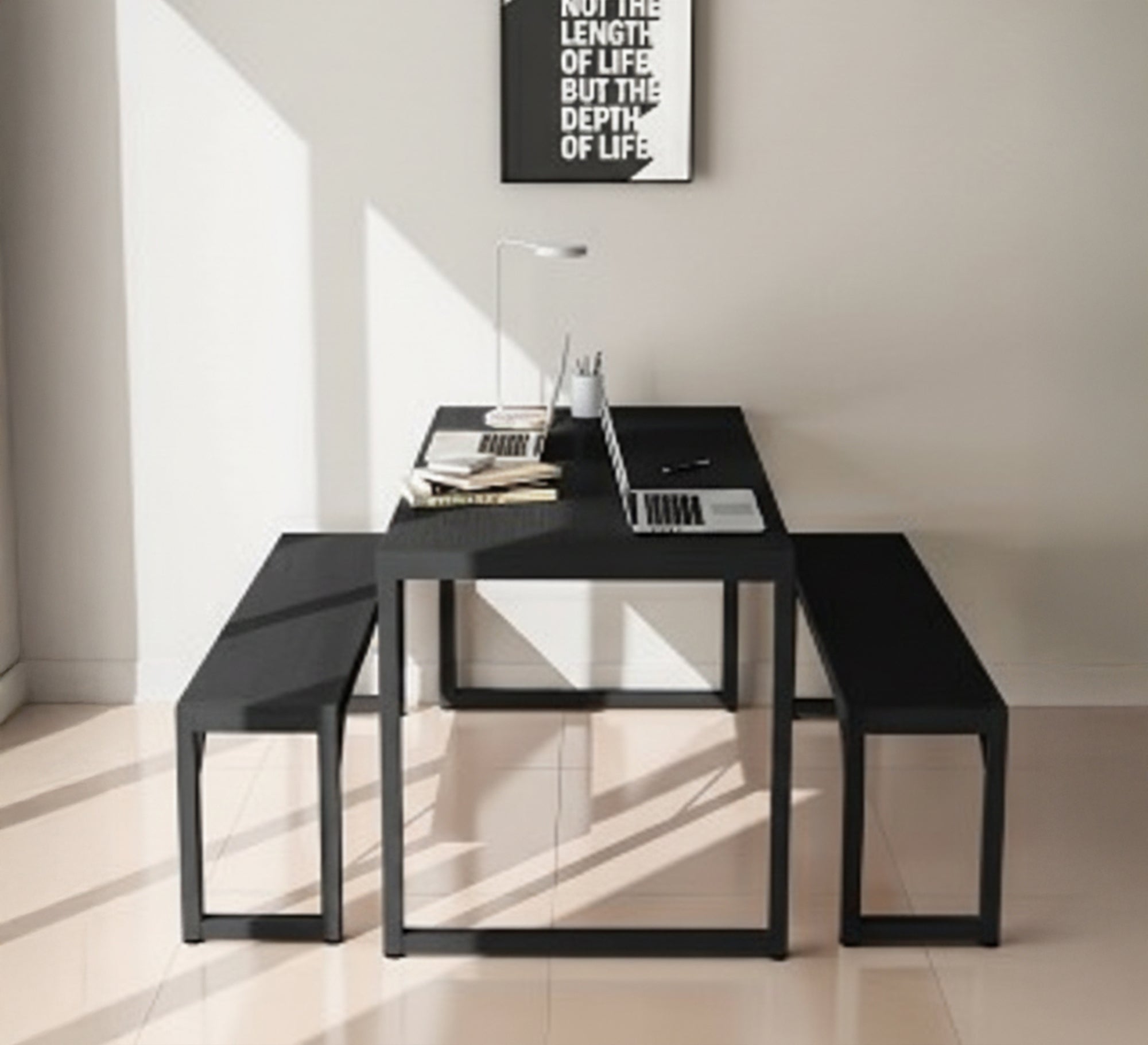 A dining table in royal black - Vitrine Furniture - Furniture
