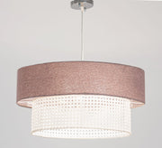 A distinctive and modern pendant ceiling lamp consisting of two cylinders. - Vitrine Furniture - Lighting