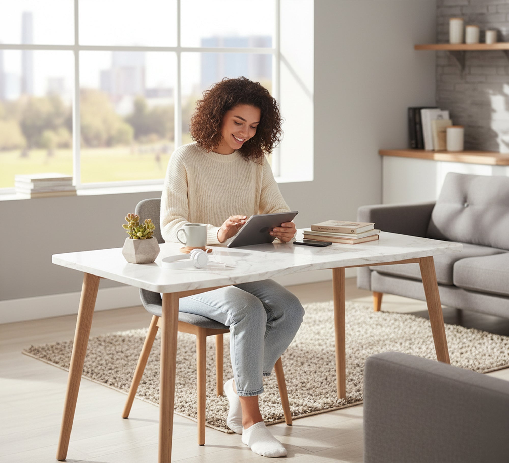 A distinctive office with a simple design. - Vitrine Furniture - Desks