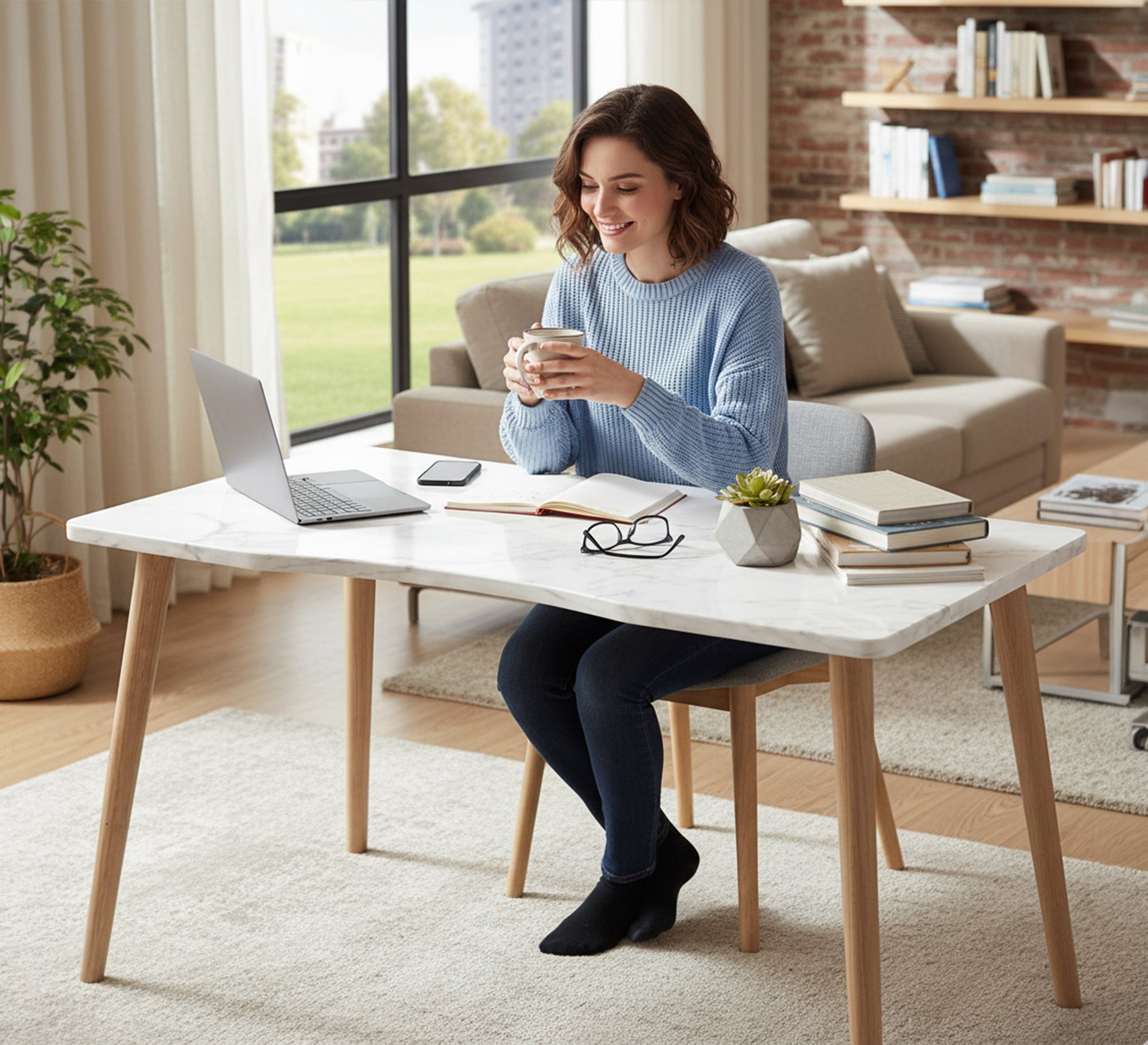 A distinctive office with a simple design. - Vitrine Furniture - Desks