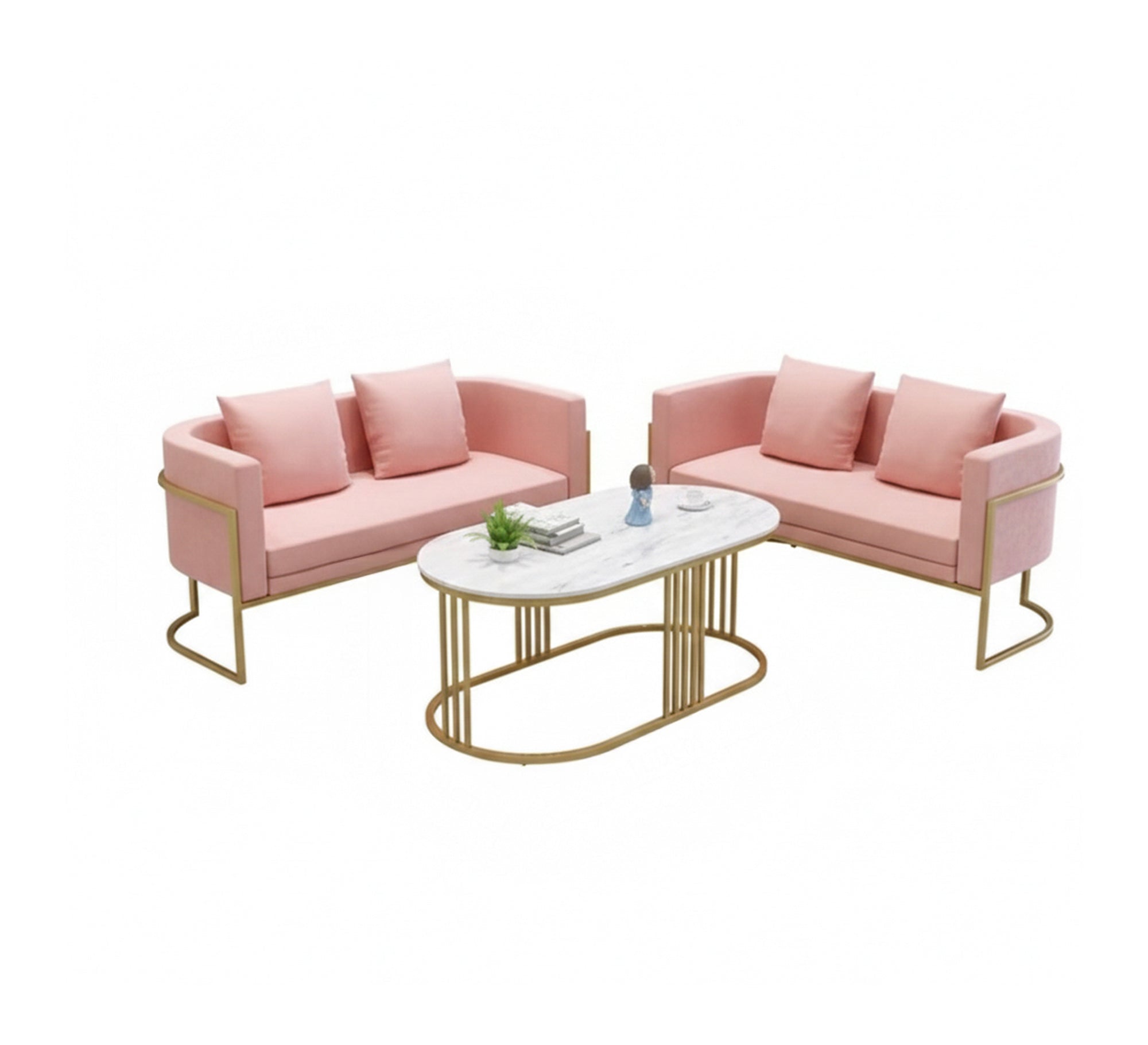 A distinctive seating set in a delicate pink hue - Vitrine Furniture - Furniture