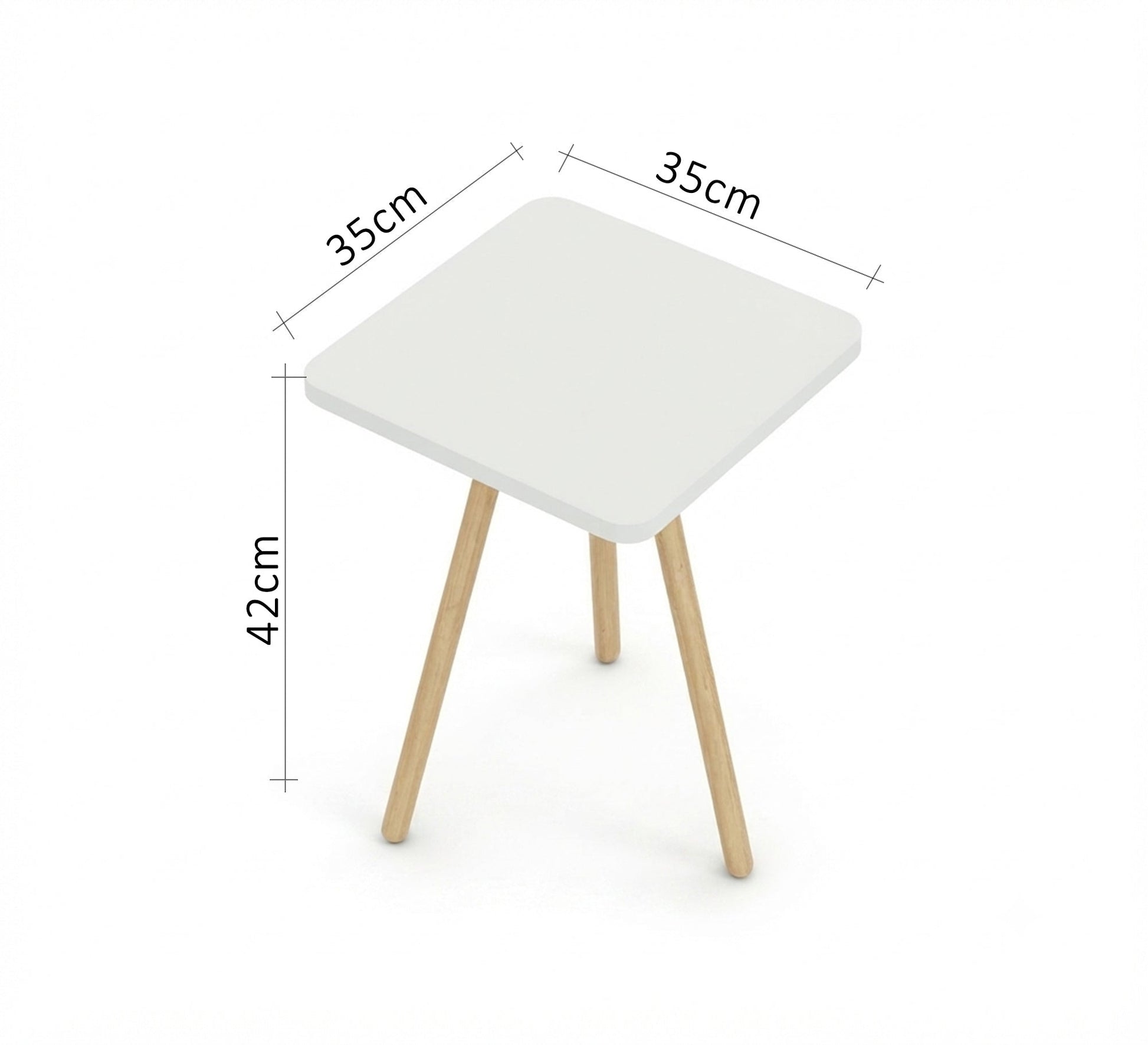 A distinctive square side table with a beautiful design - Vitrine Furniture - Side Tables