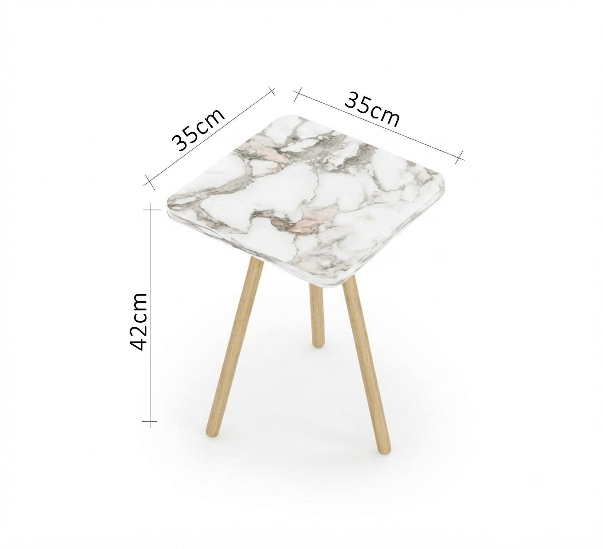 A distinctive square side table with a beautiful design - Vitrine Furniture - Side Tables