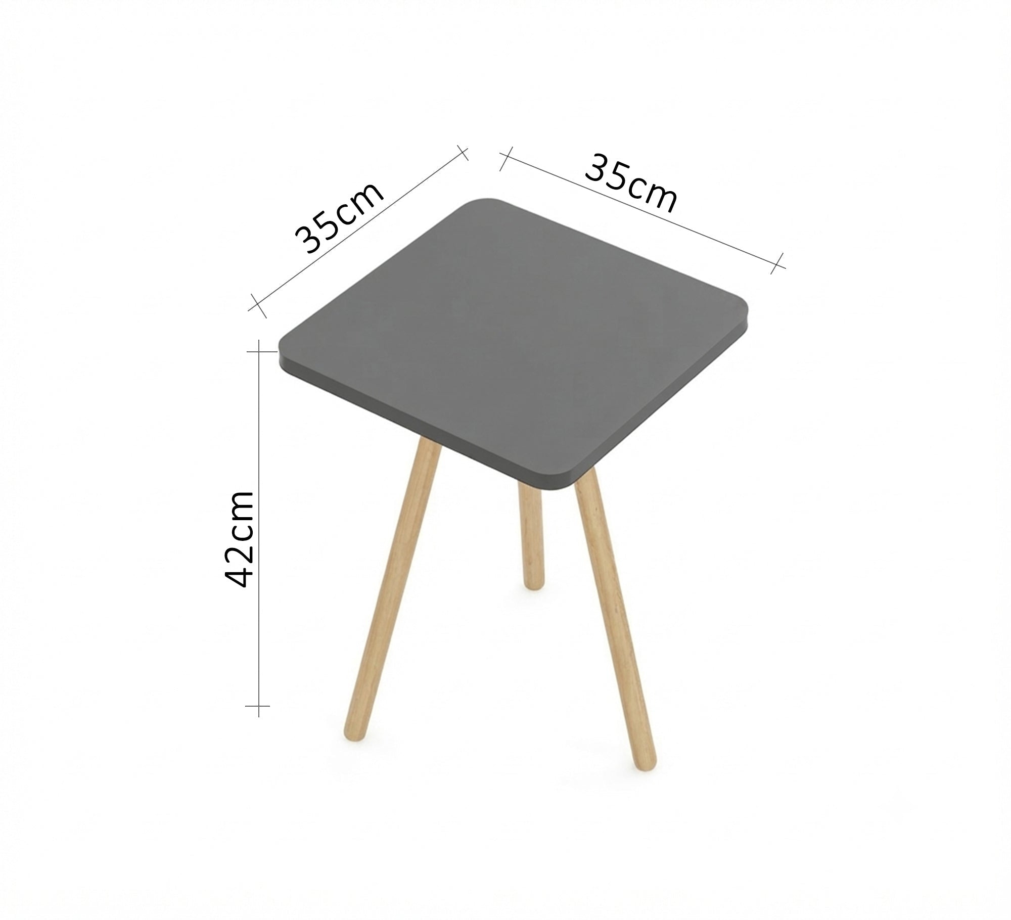 A distinctive square side table with a beautiful design - Vitrine Furniture - Side Tables