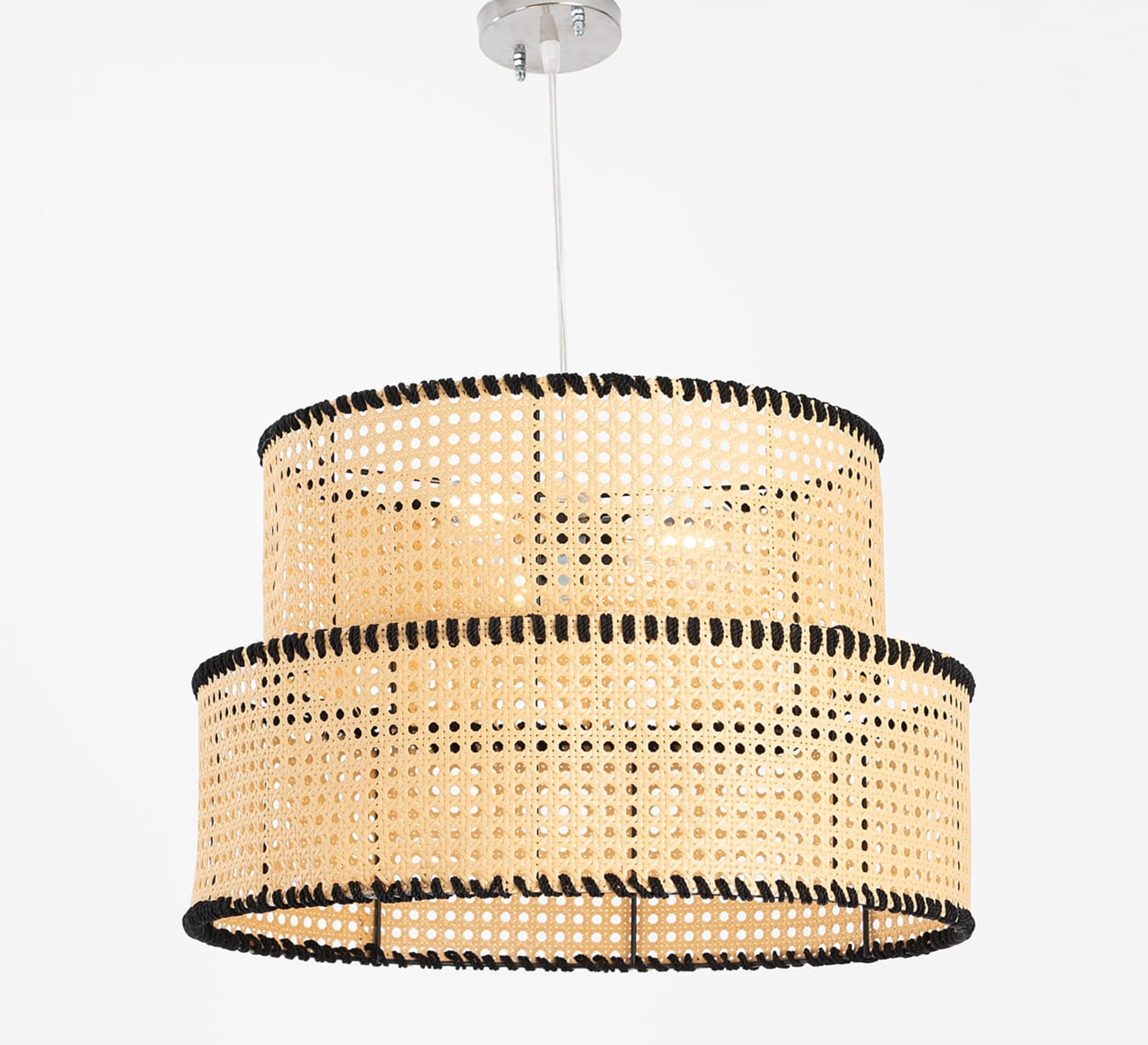 A distinctively designed ceiling lamp in an elegant beige color. - Vitrine Furniture - Lighting