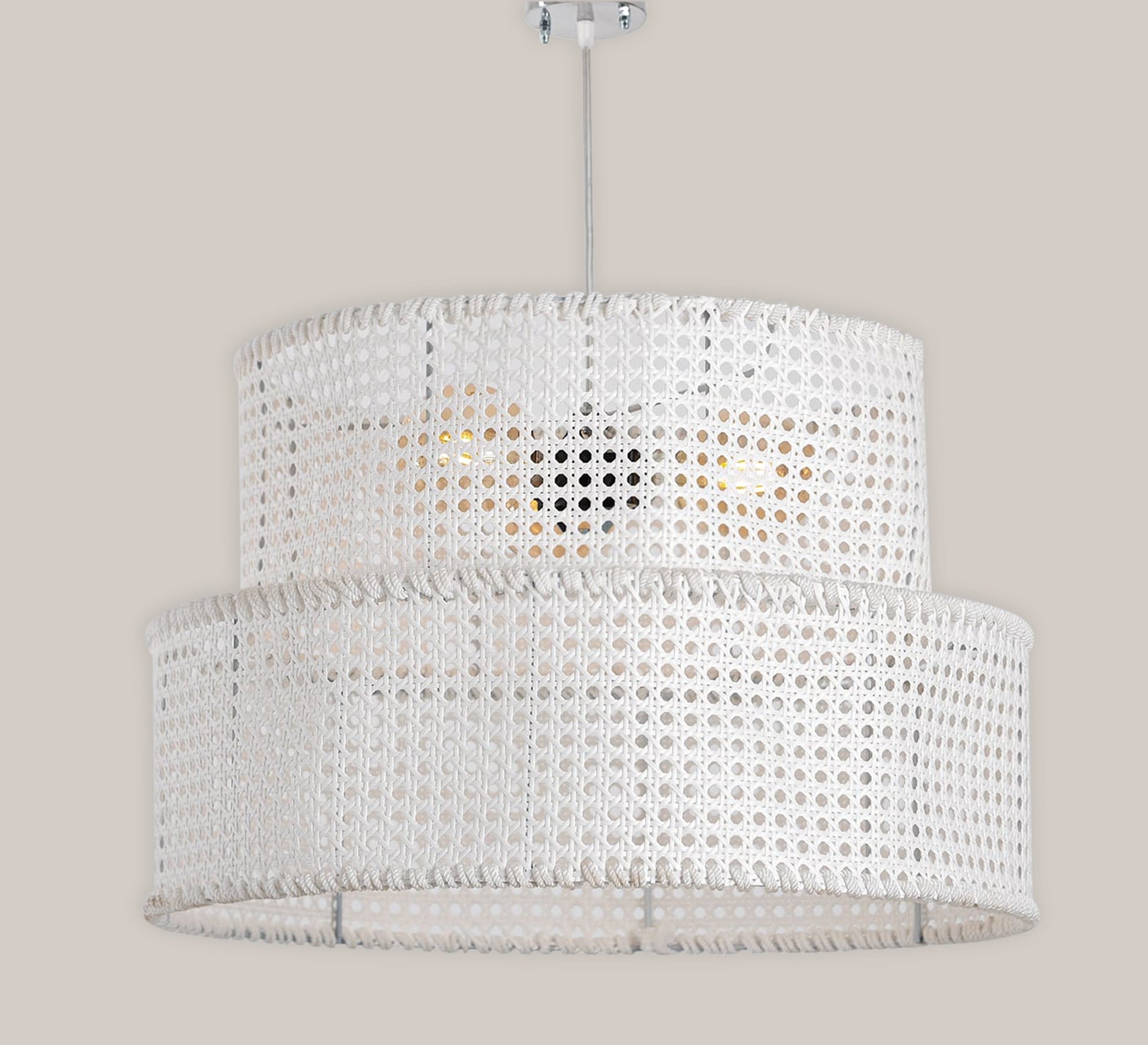 A distinctively designed ceiling lamp in an elegant white color. - Vitrine Furniture - Lighting