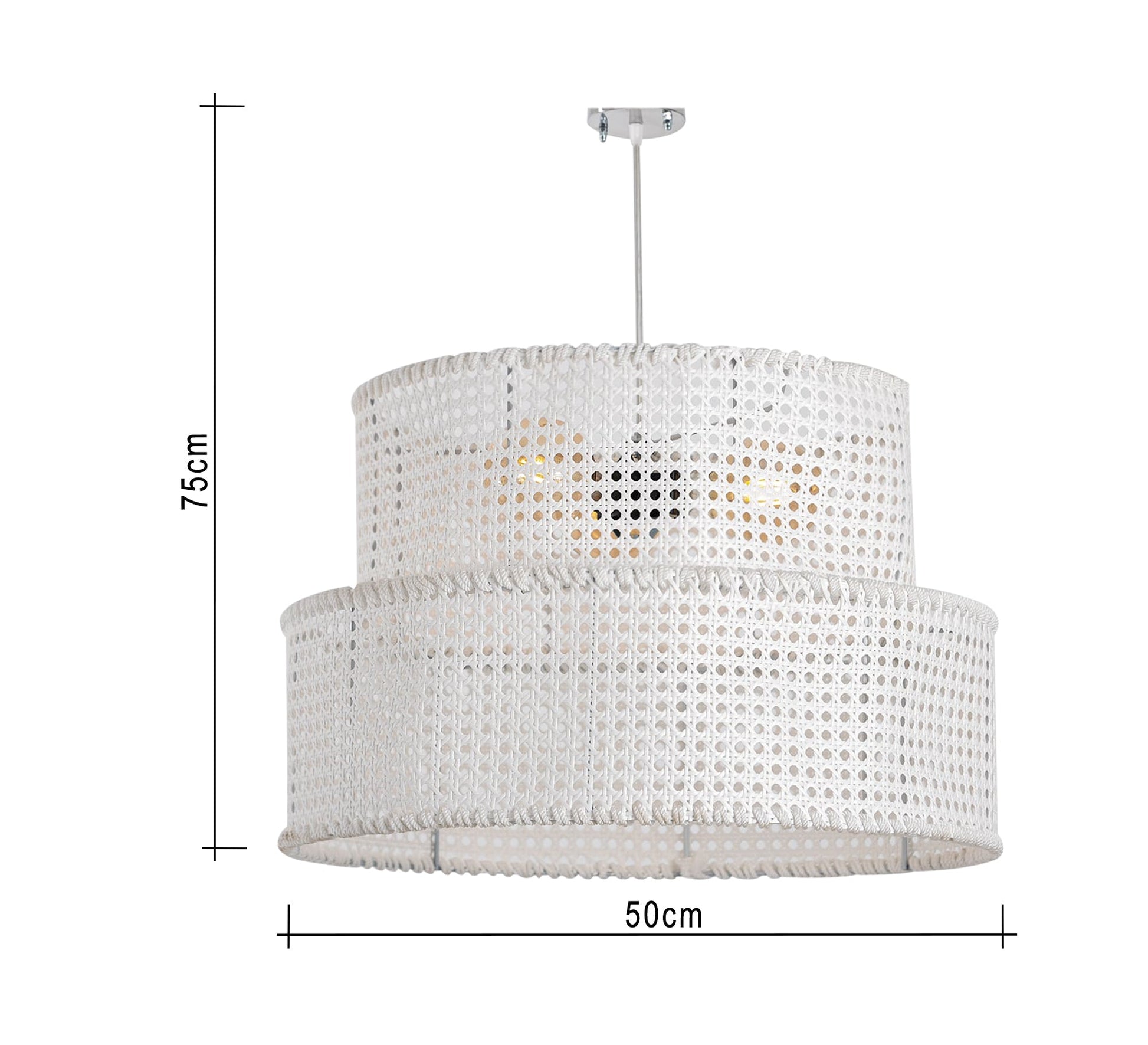 A distinctively designed ceiling lamp in an elegant white color. - Vitrine Furniture - Lighting