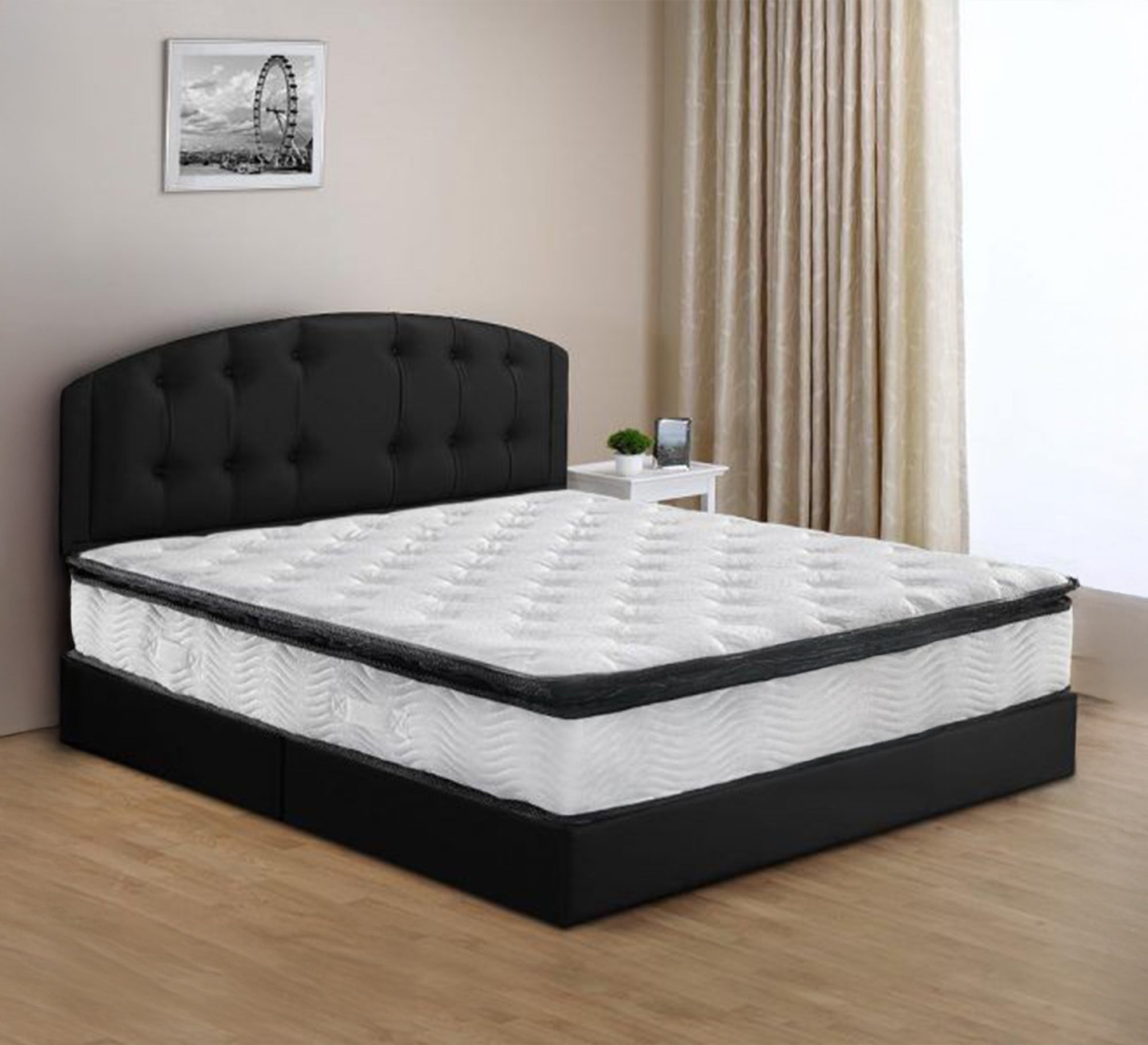 A distinctively designed upholstered bed - Vitrine Furniture - Furniture