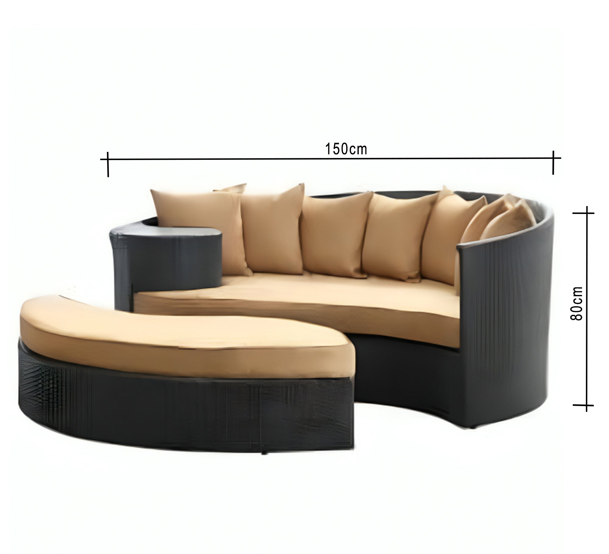 A double chaise longue bed that can be detached - Vitrine Furniture - Outdoor Products