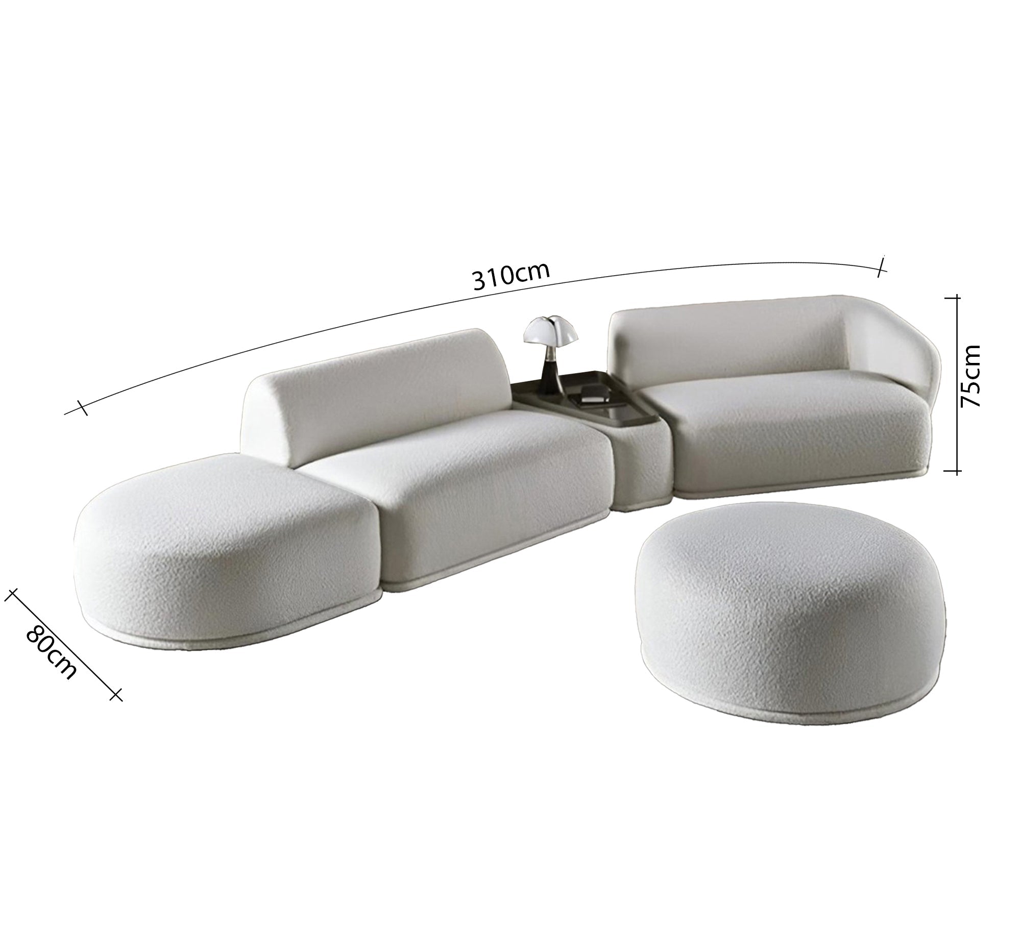 A five - piece corner with a beautiful design - Vitrine Furniture - Furniture