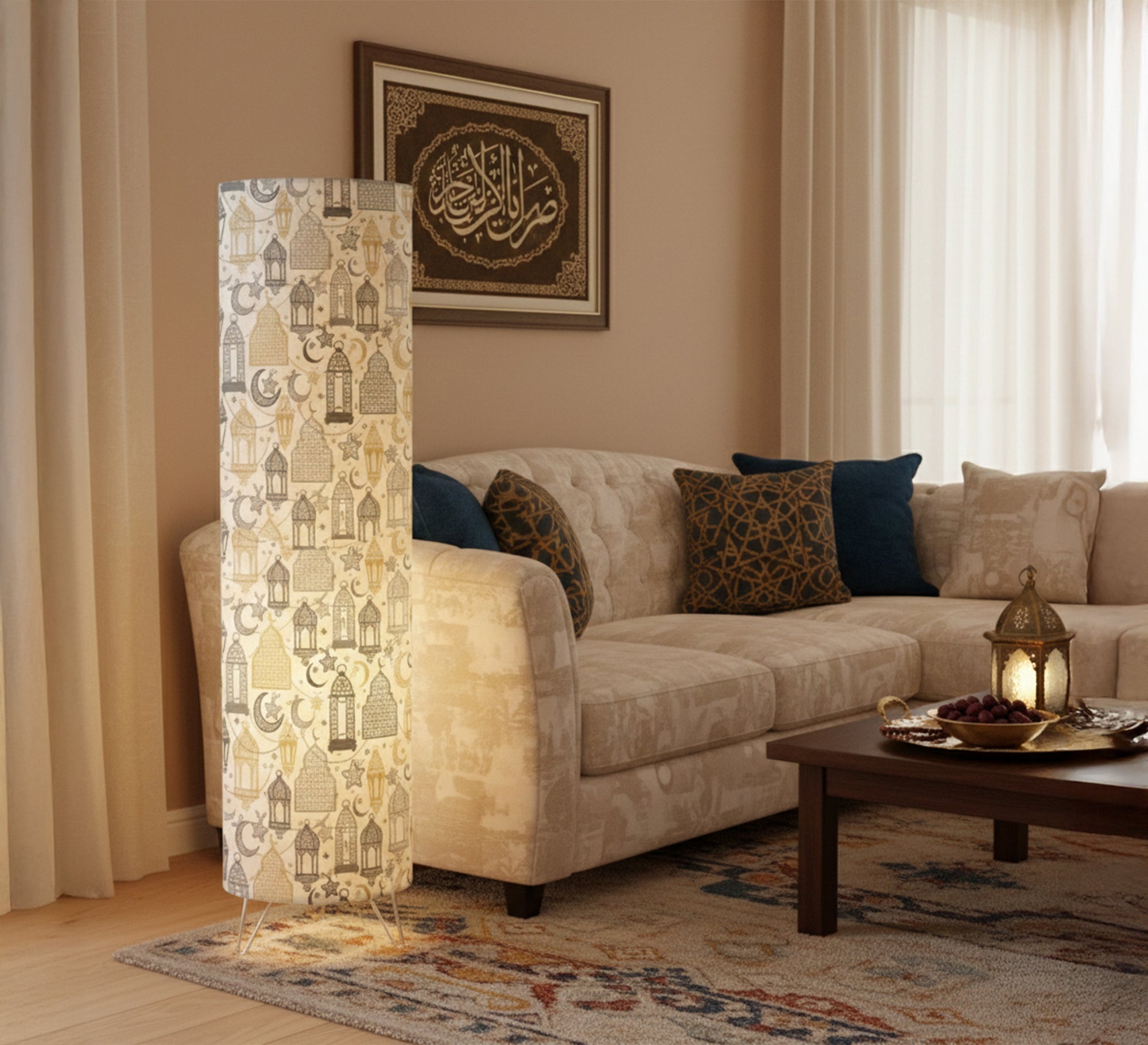 A floor lamp with charming Ramadan designs - Vitrine Furniture - Floor lamps