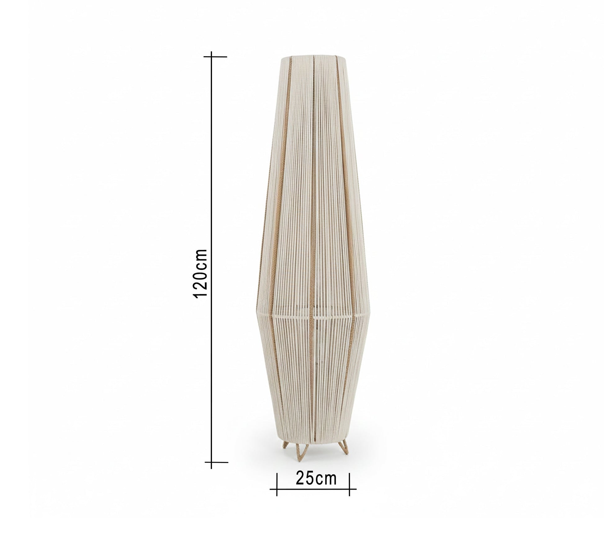 A floor lamp with macrame cords - Vitrine Furniture - Floor lamps