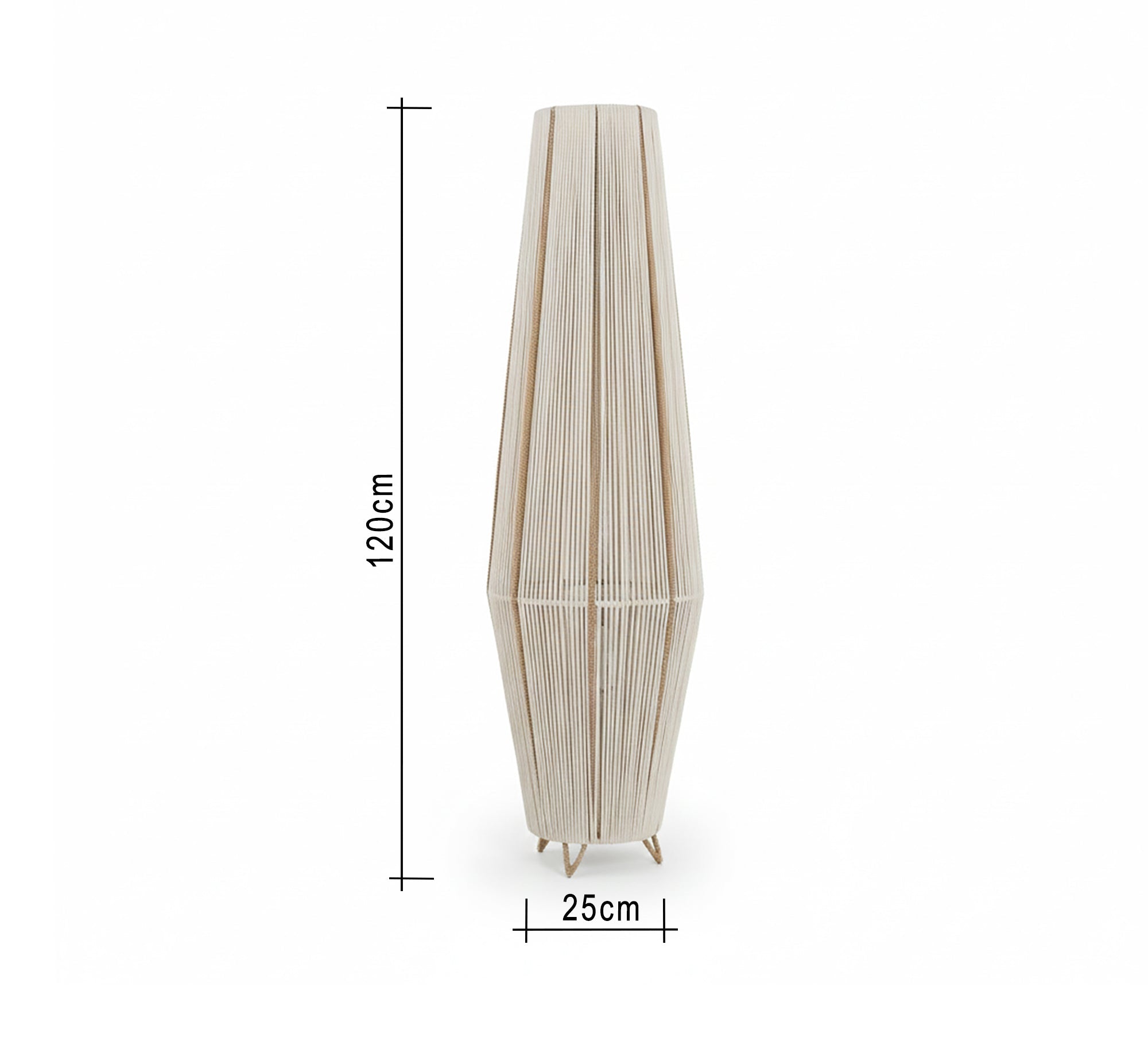 A floor lamp with macrame cords - Vitrine Furniture - Floor lamps