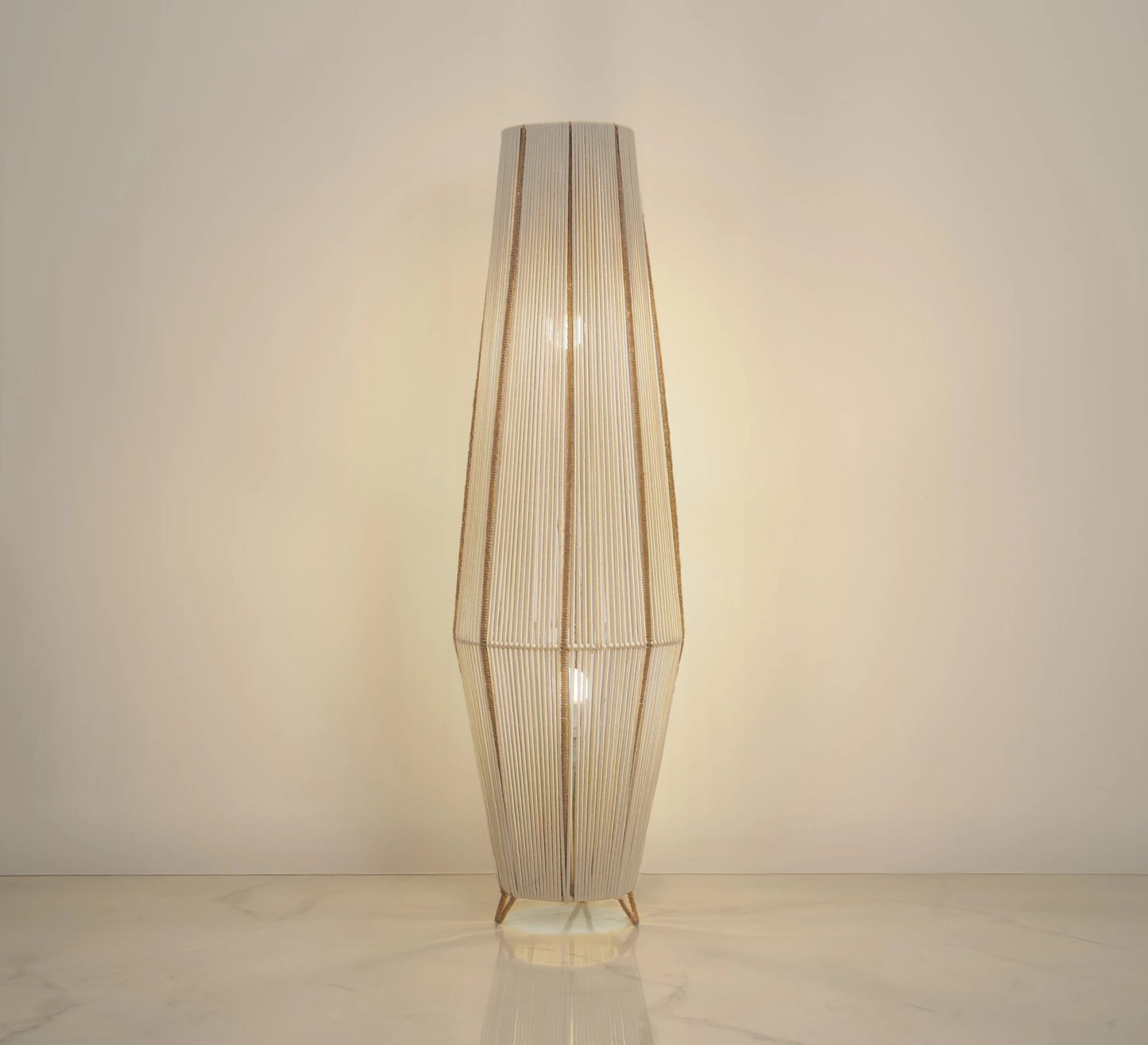 A floor lamp with macrame cords - Vitrine Furniture - Floor lamps