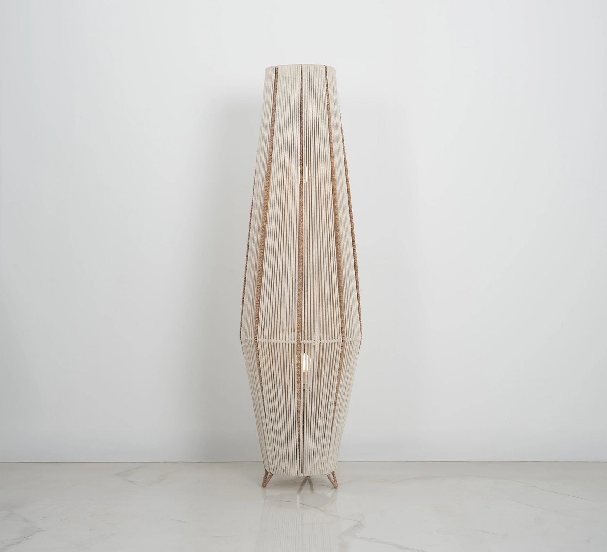 A floor lamp with macrame cords - Vitrine Furniture - Floor lamps