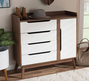 A four - leaf Shoe rack with a flap - Vitrine Furniture - Furniture