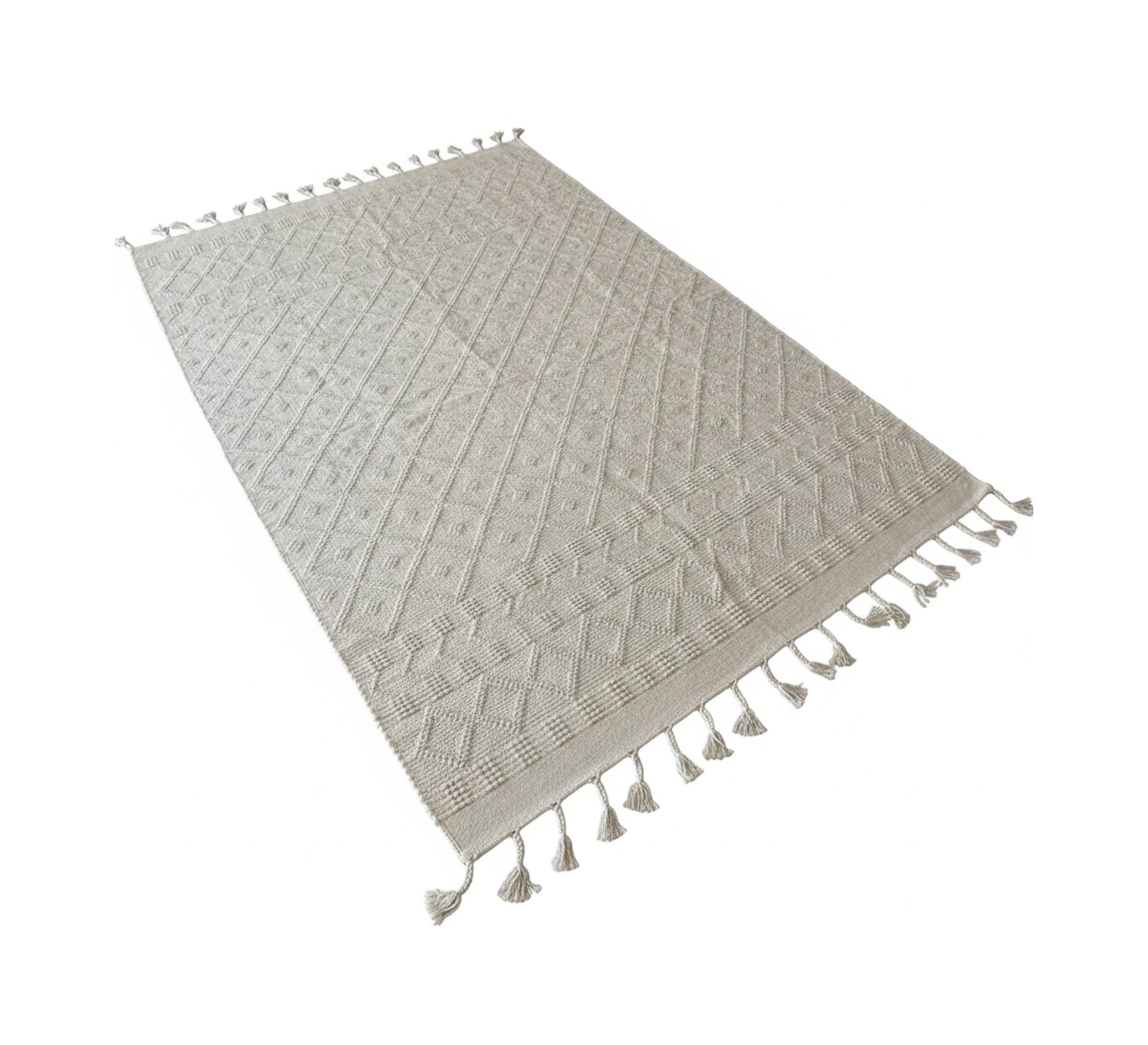 A fringed floor rug - Vitrine Furniture - Accessories