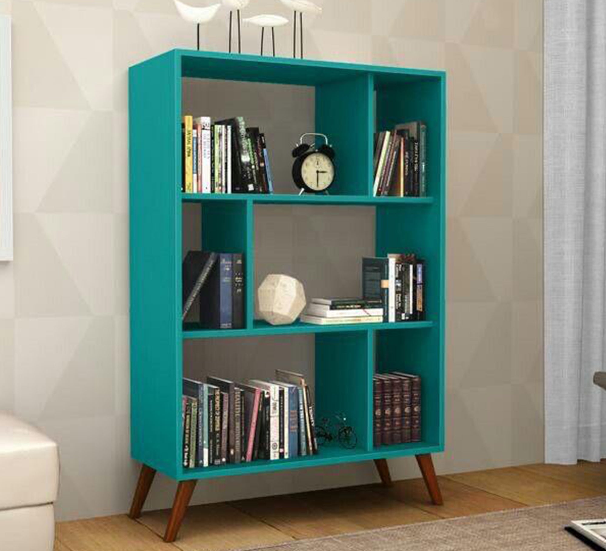 A garnet - green bookcase - Vitrine Furniture - Furniture