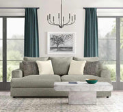 A grey sofa with a pair of base cushions - Vitrine Furniture - Furniture