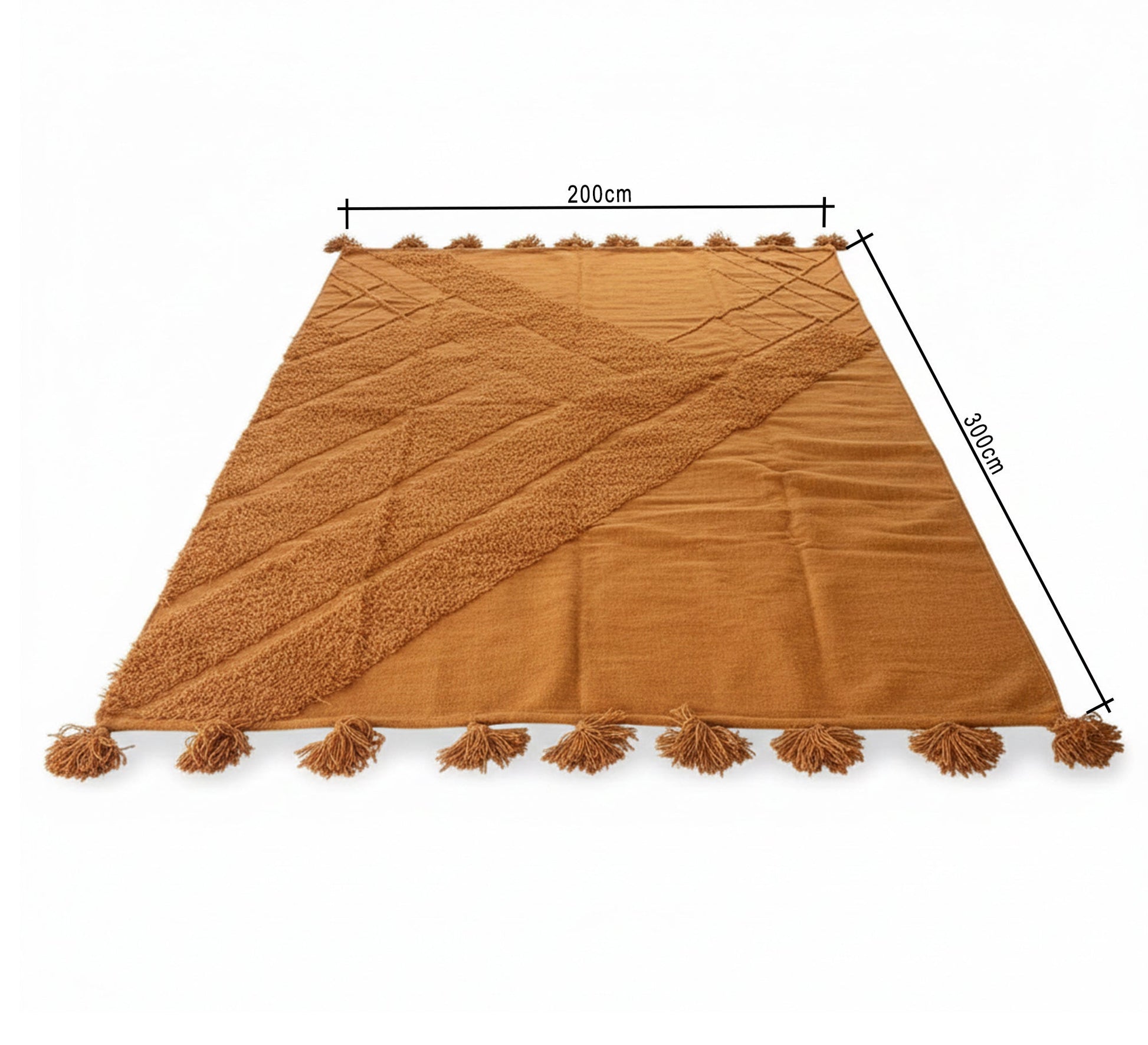 A high - quality brown rug with prominent woolen patterns - Vitrine Furniture - Accessories