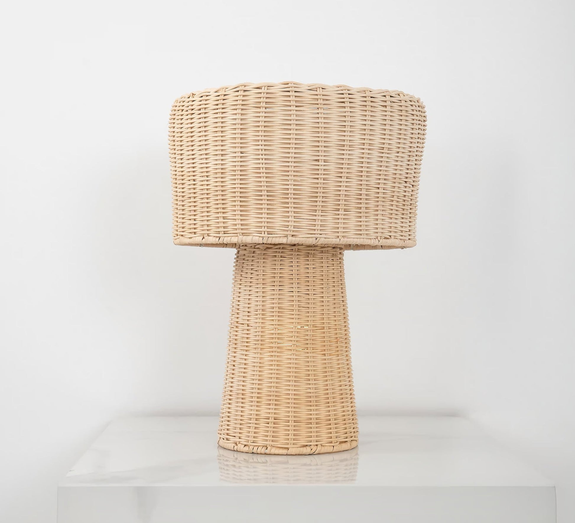 A hollow bamboo lampshade for a cozy corner - Vitrine Furniture - Table lamps
