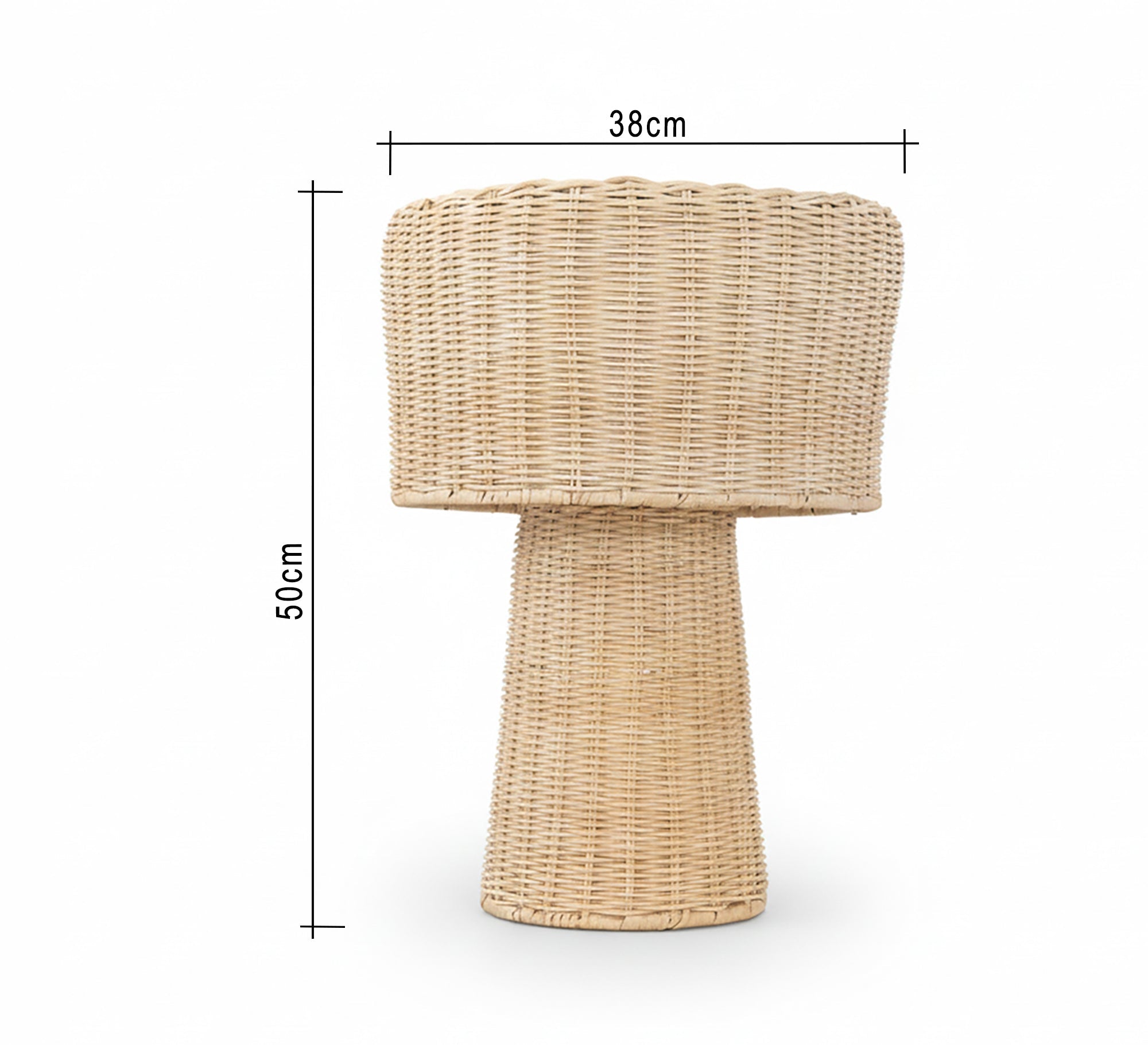 A hollow bamboo lampshade for a cozy corner - Vitrine Furniture - Table lamps