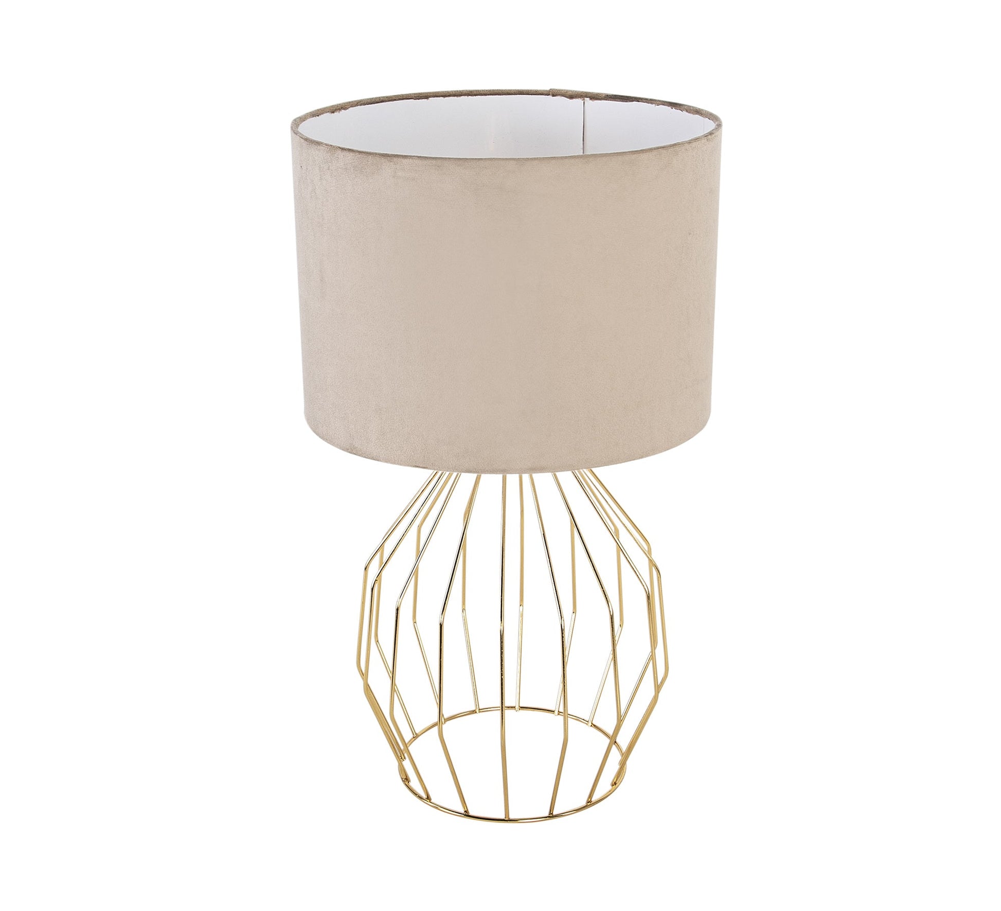 A lampshade with a cylindrical shabouh in beige - Vitrine Furniture - Lighting