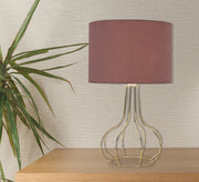 A lampshade with a cylindrical shabouh in pink - Vitrine Furniture - Lighting