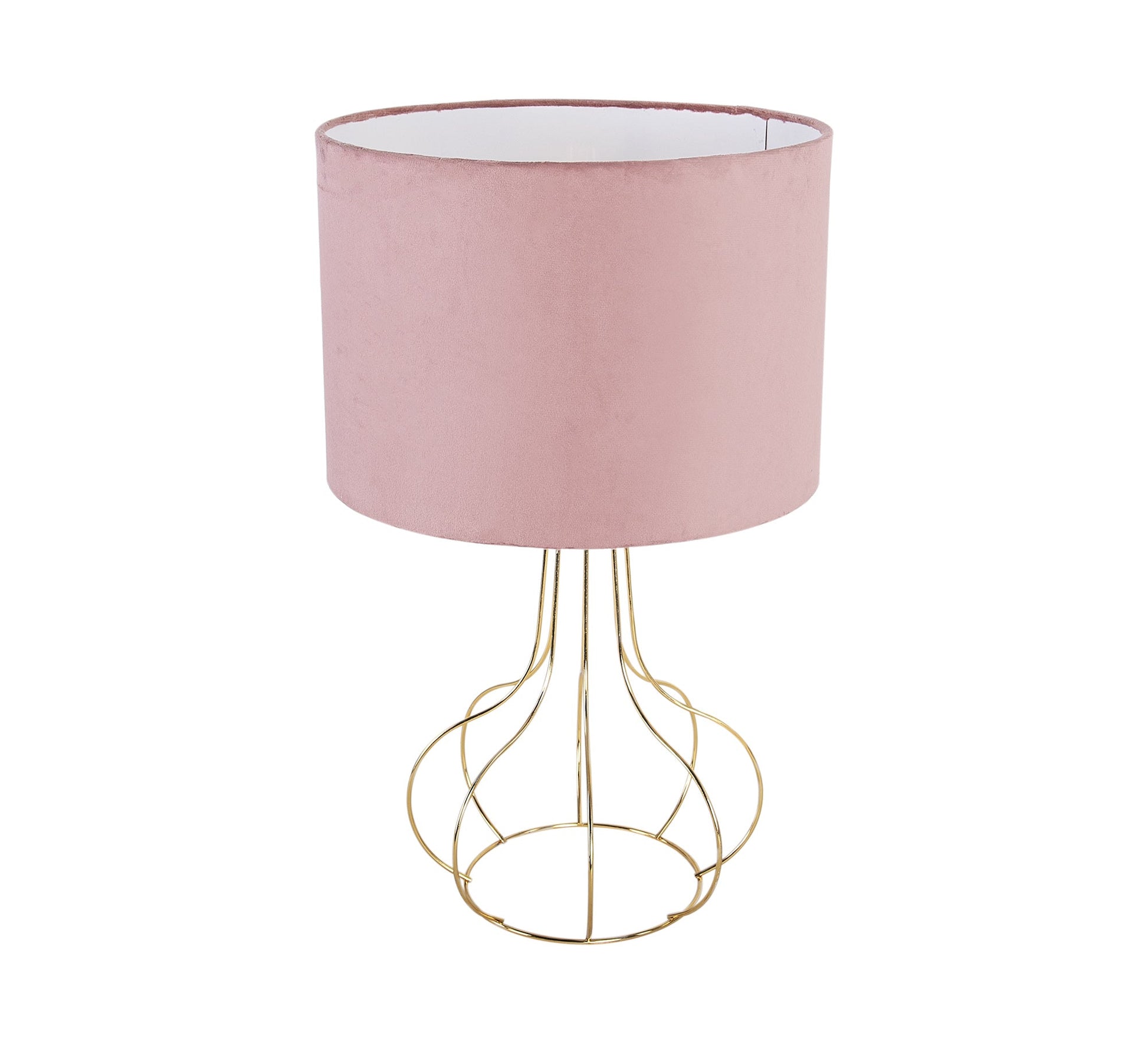 A lampshade with a cylindrical shabouh in pink - Vitrine Furniture - Lighting