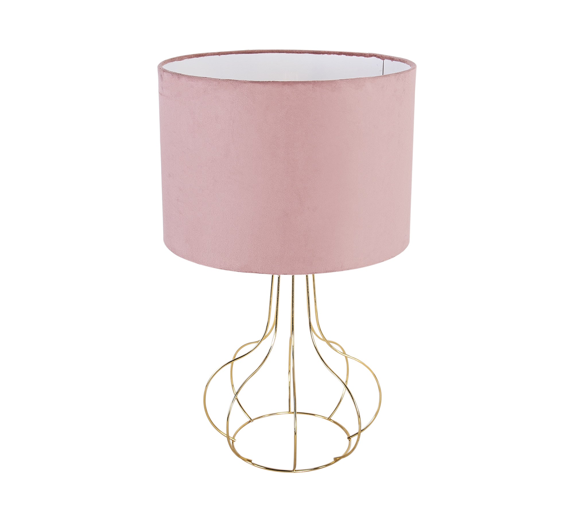 A lampshade with a cylindrical shabouh in pink - Vitrine Furniture - Lighting