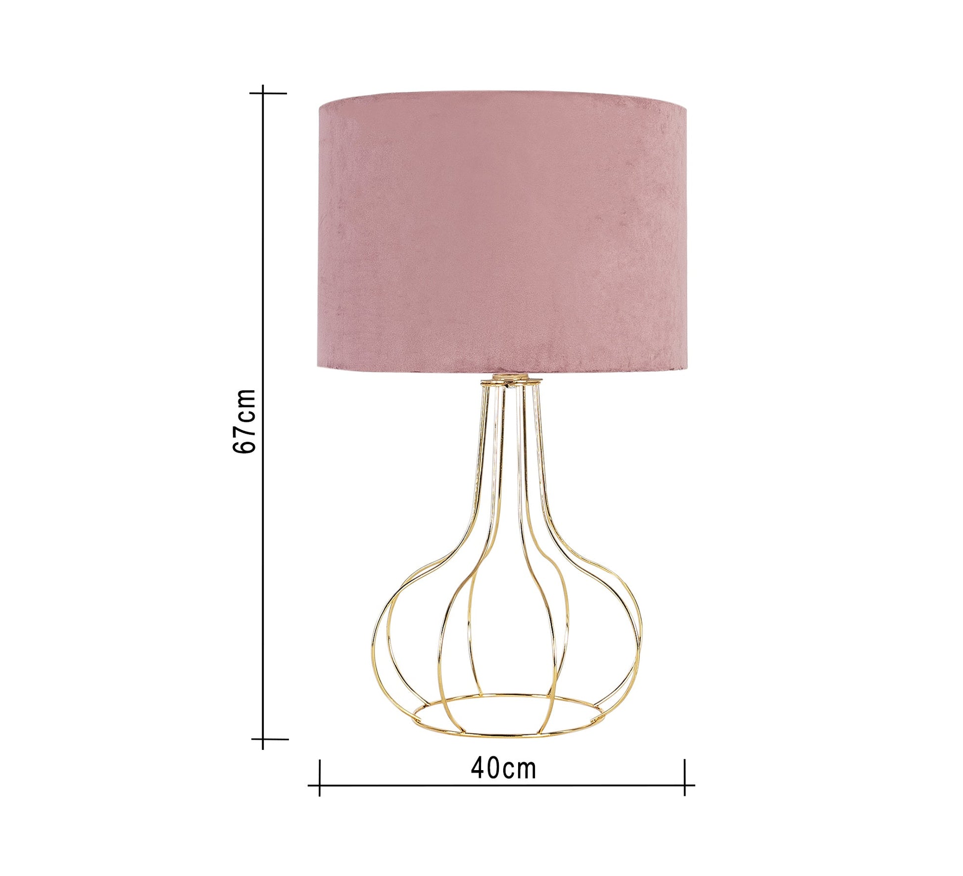 A lampshade with a cylindrical shabouh in pink - Vitrine Furniture - Lighting