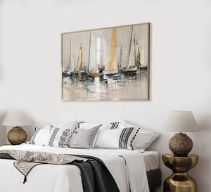 A large collection of sailboats - Vitrine Furniture - Décor