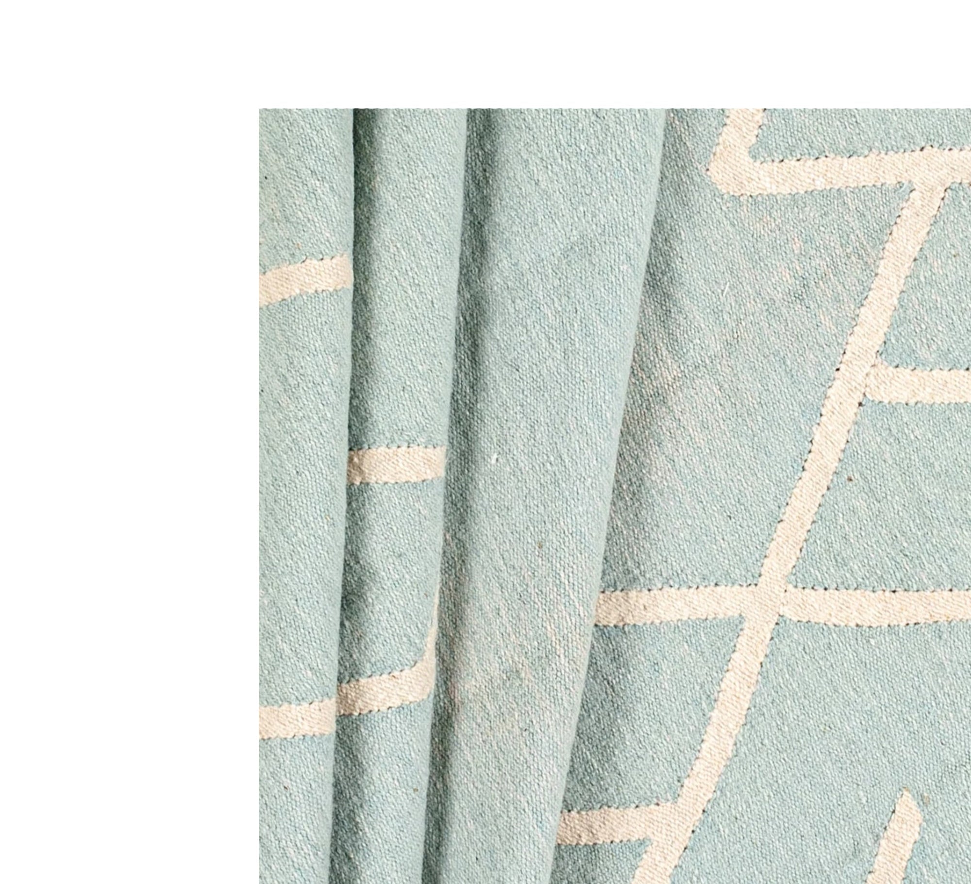 A light, modern, and minimalist rug with contrasting diamond patterns - Vitrine Furniture - Accessories