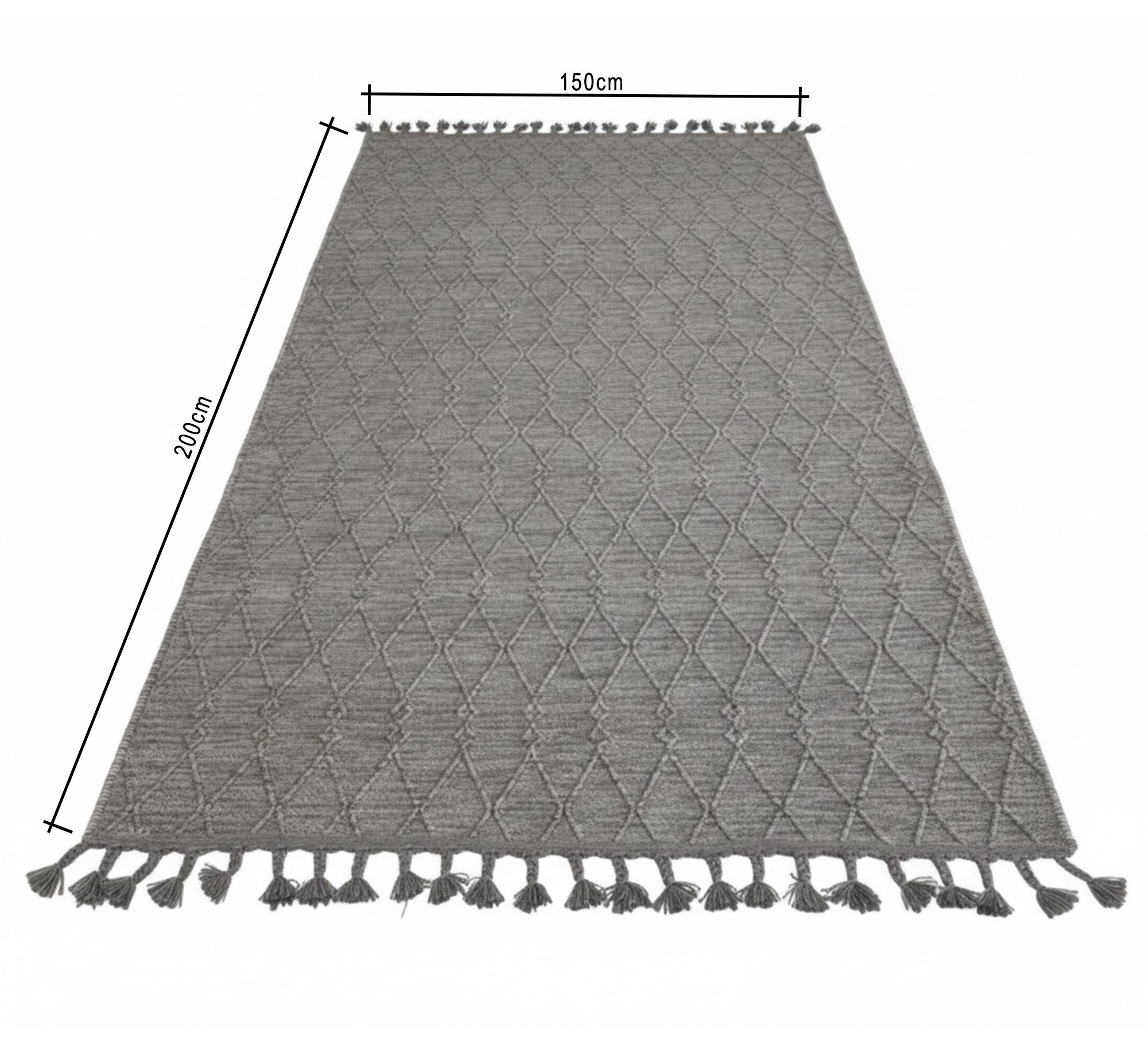 A luxurious dark gray rug - Vitrine Furniture - Accessories