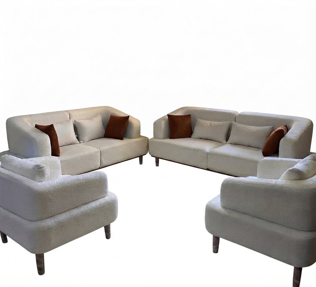 A luxurious sofa set with a modern and comfortable design - Vitrine Furniture - Living Room Sets