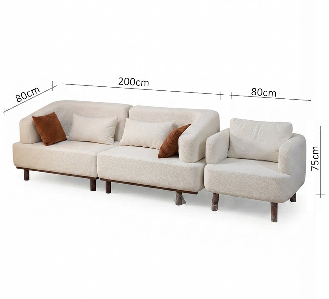 A luxurious sofa set with a modern and comfortable design - Vitrine Furniture - Living Room Sets