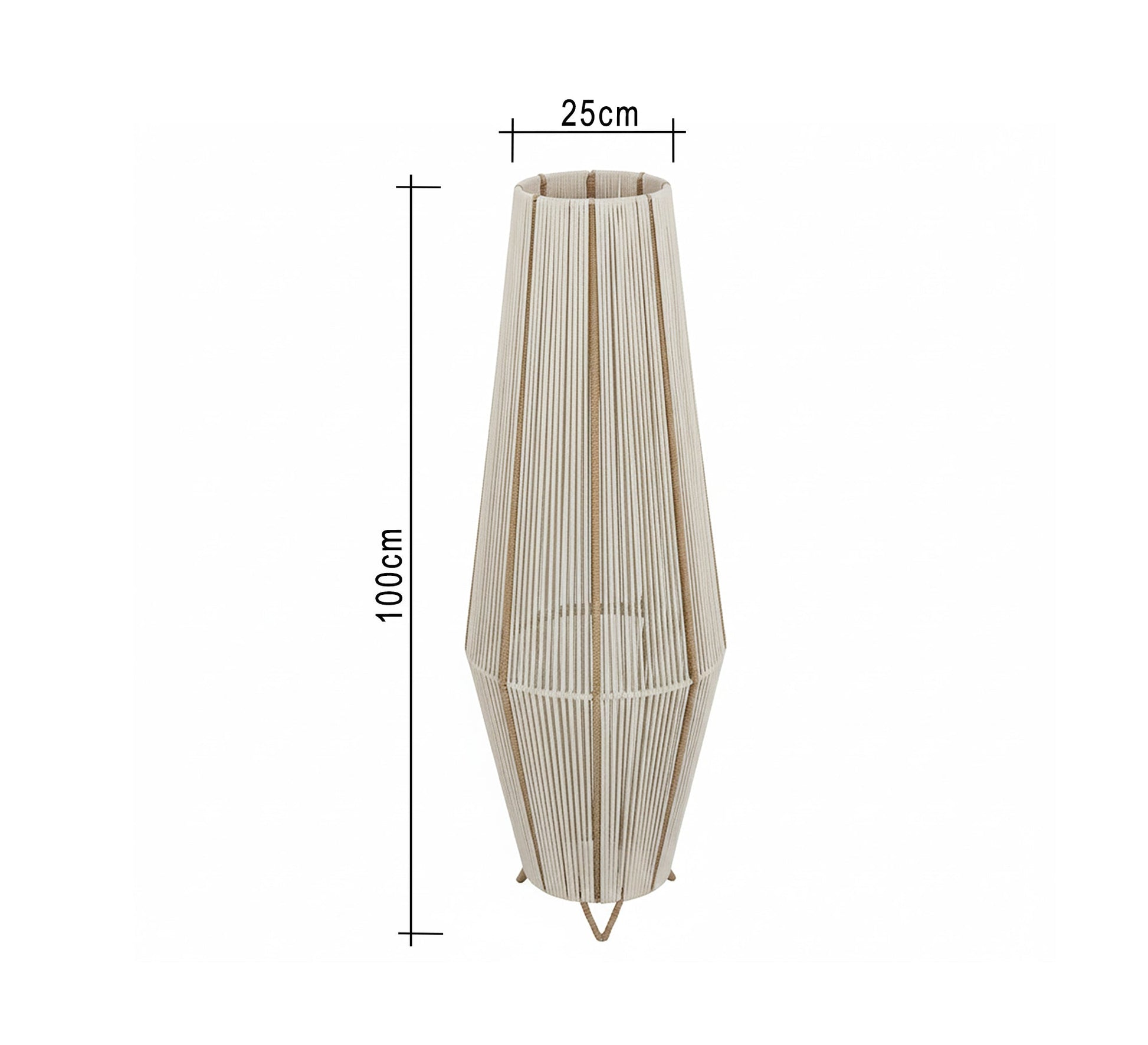 A macrame floor lamp for a warm, bohemian look - Vitrine Furniture - Floor lamps