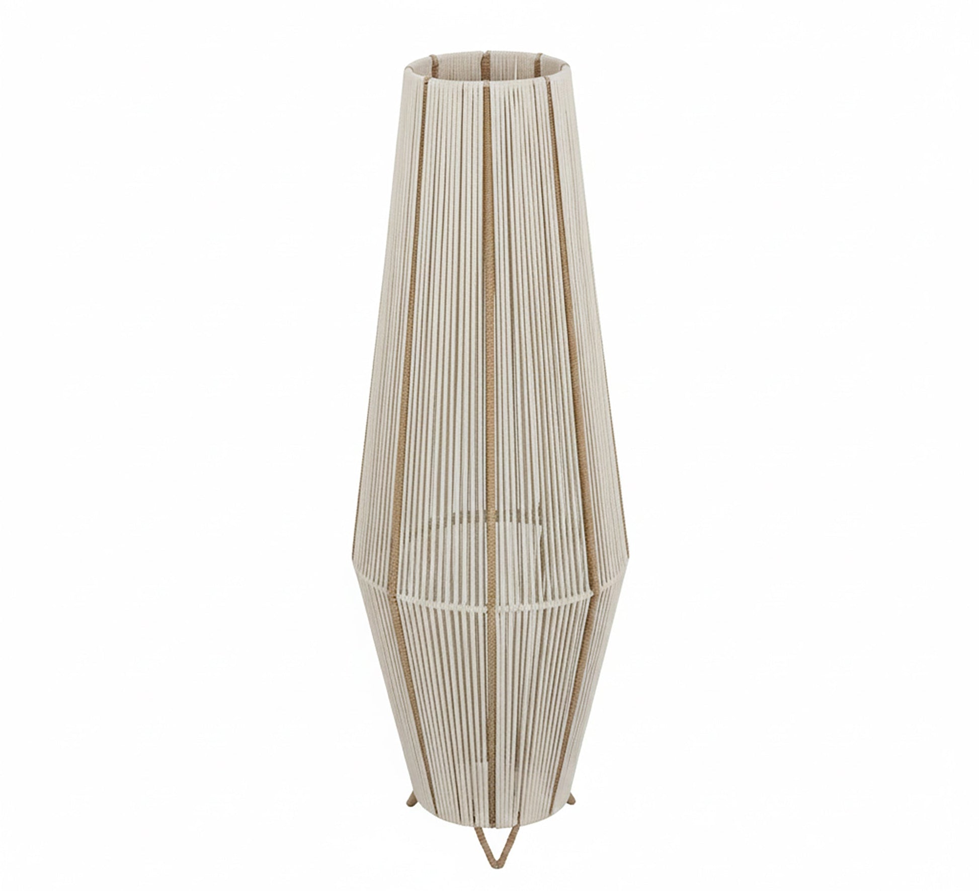 A macrame floor lamp for a warm, bohemian look - Vitrine Furniture - Floor lamps