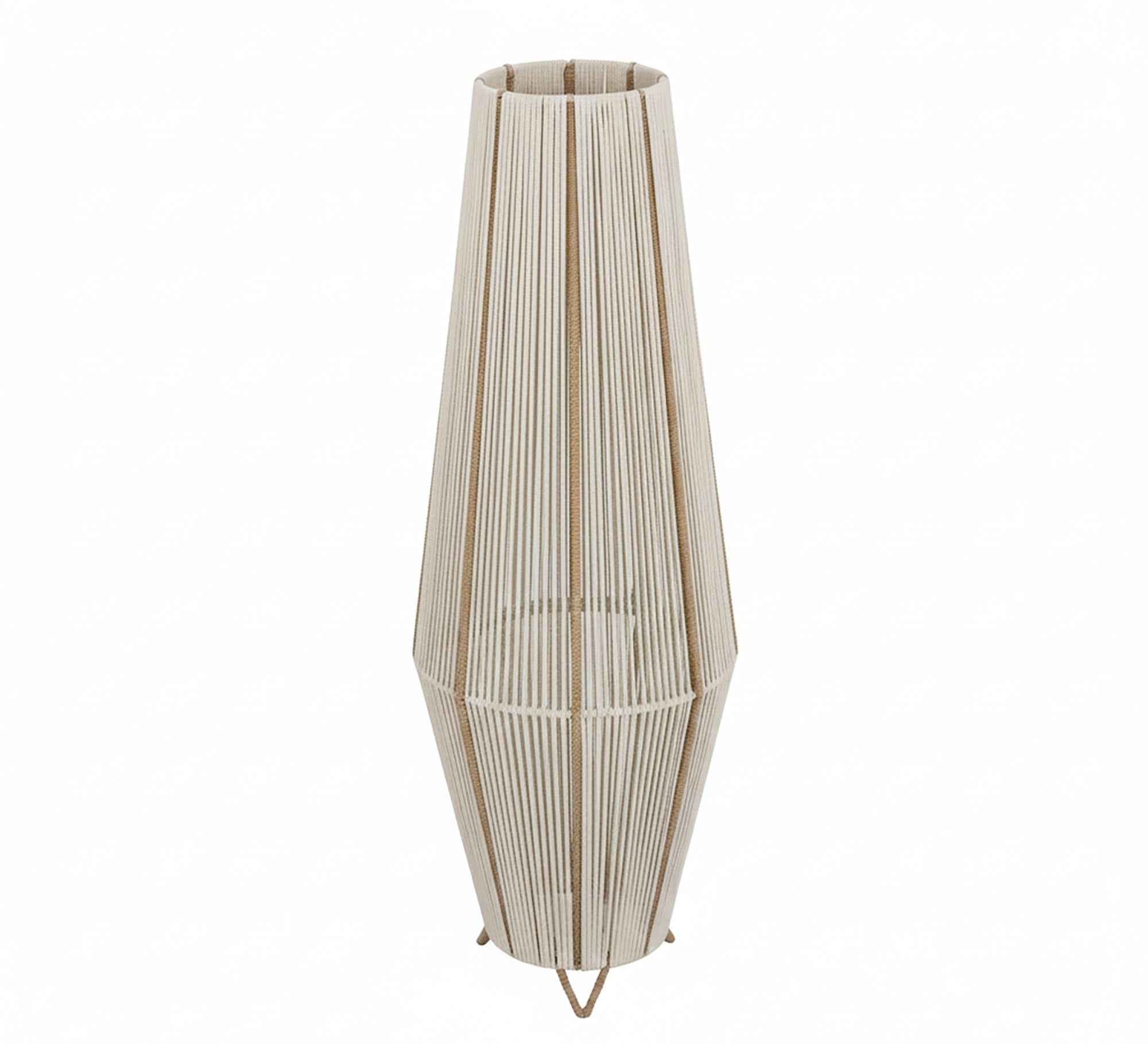 A macrame floor lamp for a warm, bohemian look - Vitrine Furniture - Floor lamps