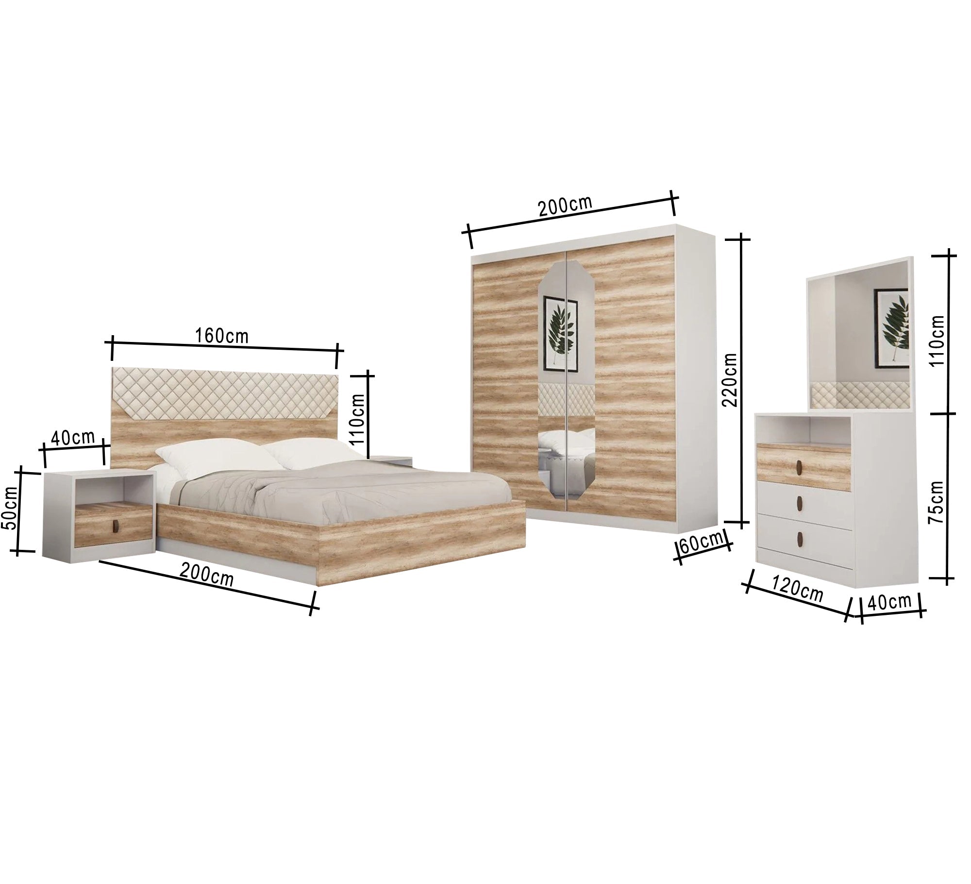 A master bedroom in elegant colors - Vitrine Furniture - Furniture