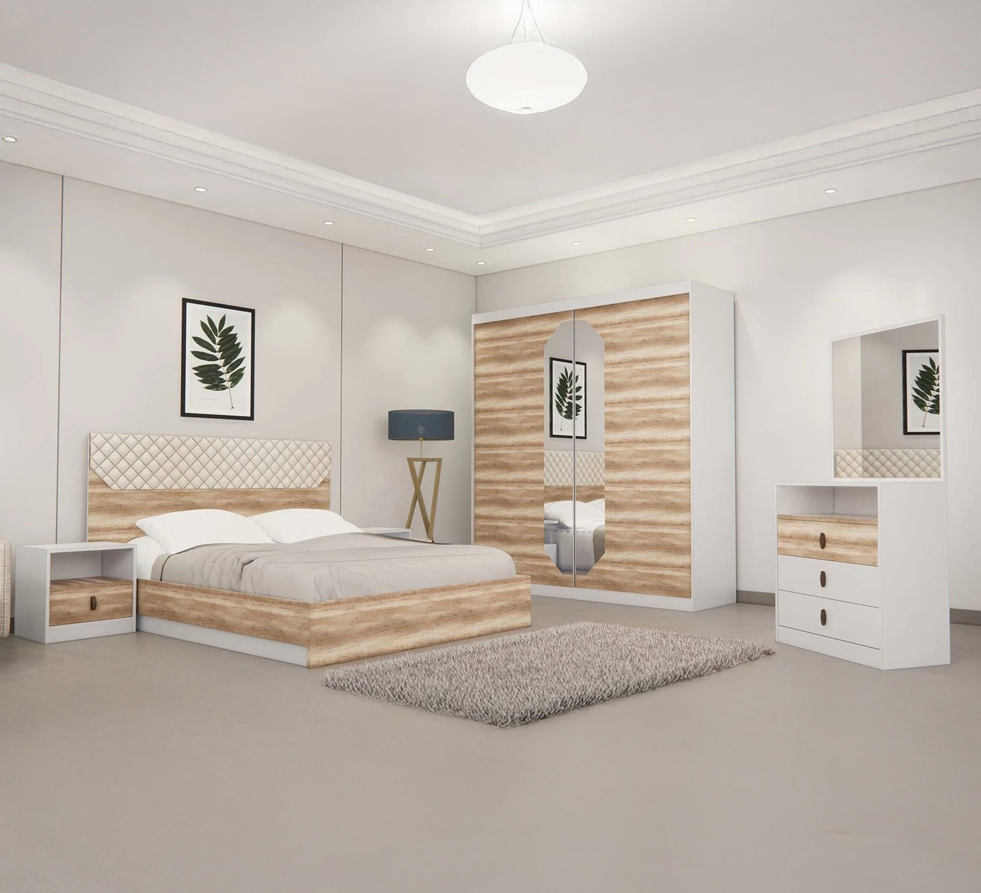 A master bedroom in elegant colors - Vitrine Furniture - Furniture